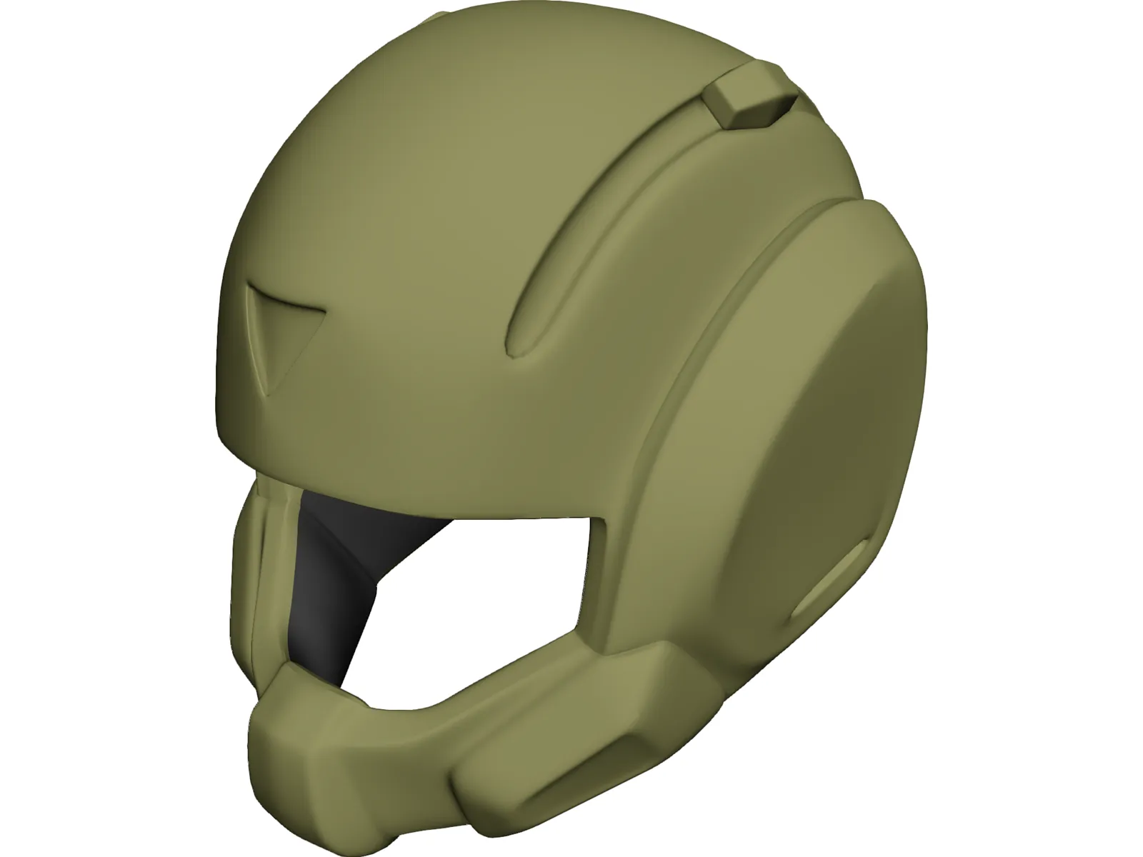 Pilot Helmet 3D Model main preview