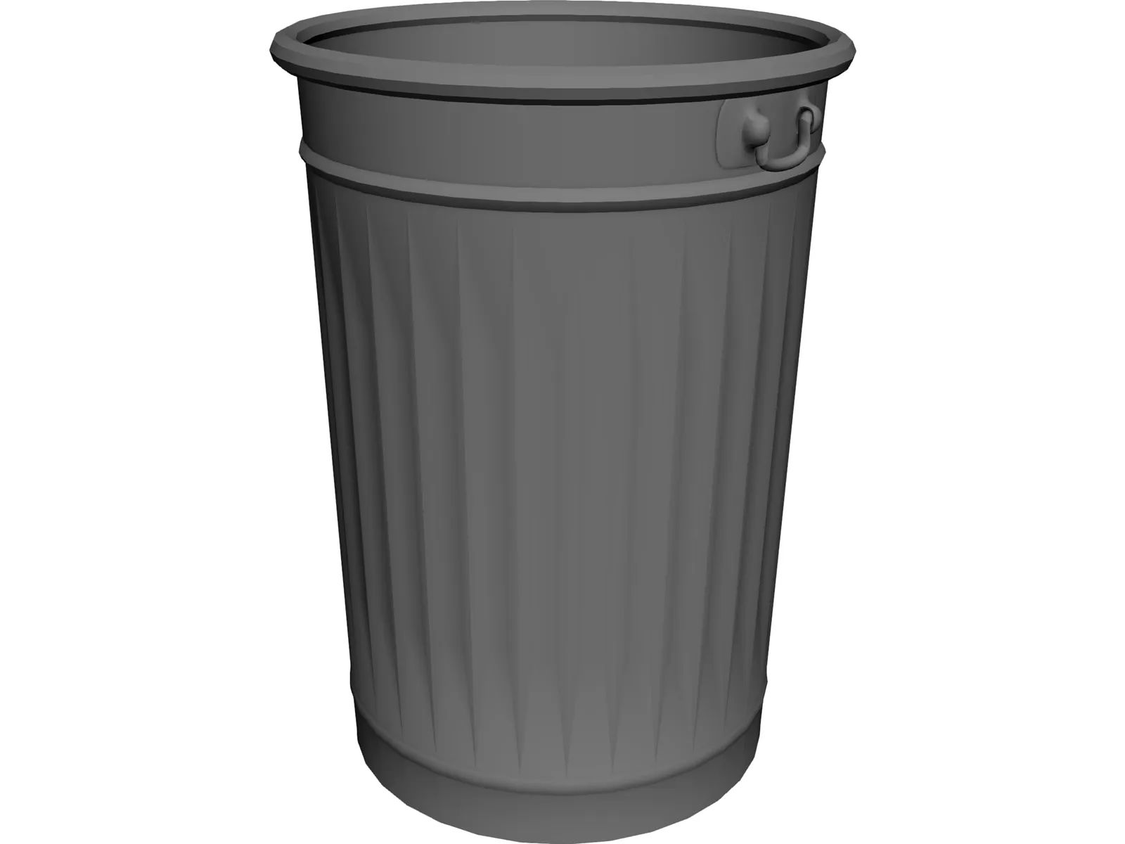 Dustbin 3D Model main preview