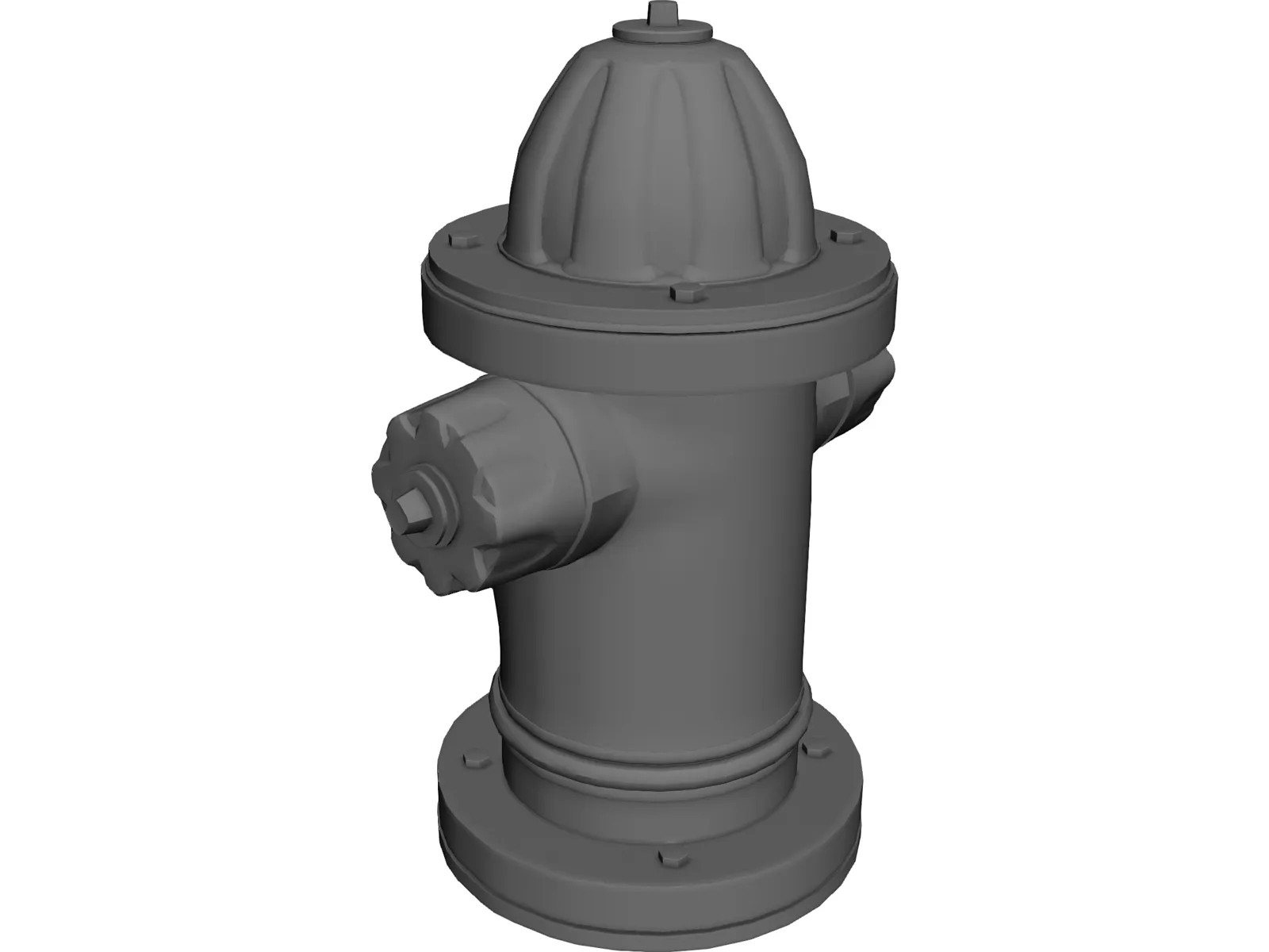Fire Hydrant 3D Model main preview