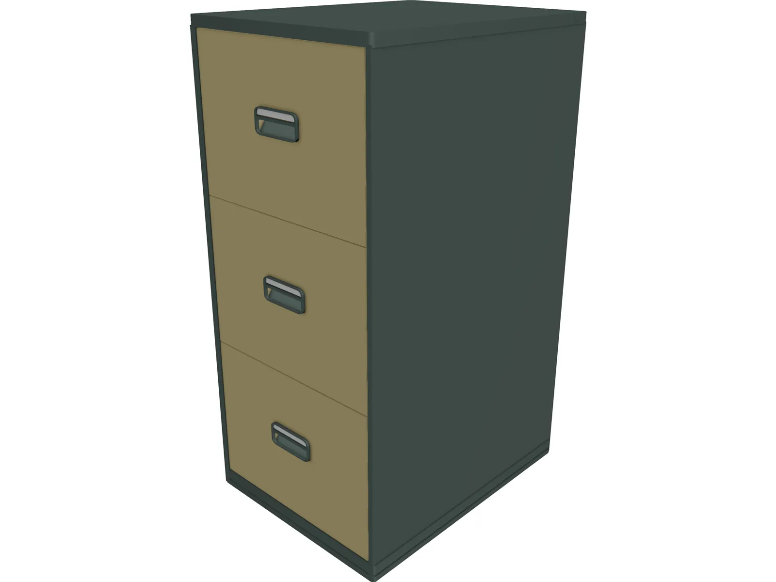 Storage Pedestal 3D Model main preview