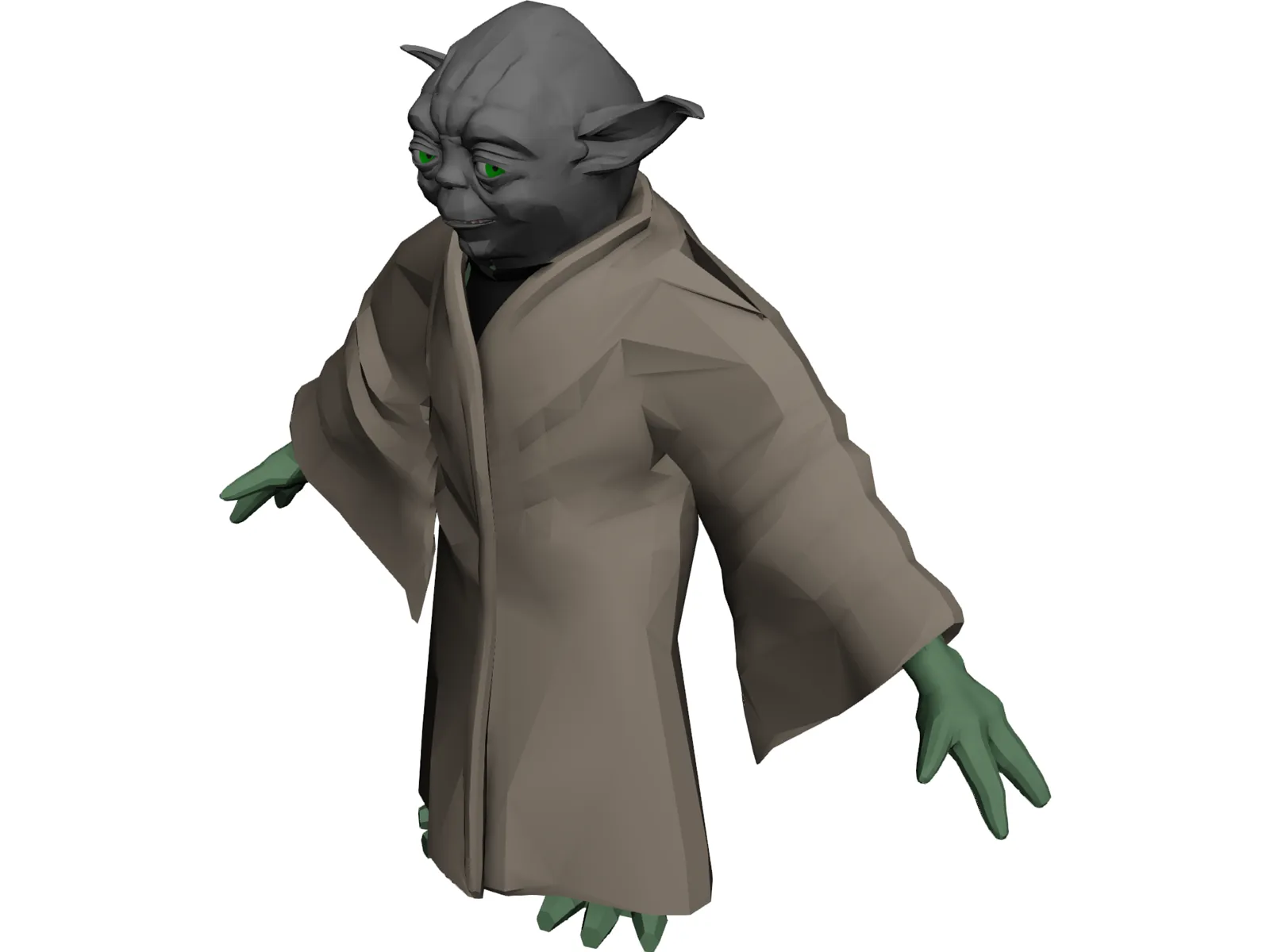 Star Wars Yoda 3D Model main preview