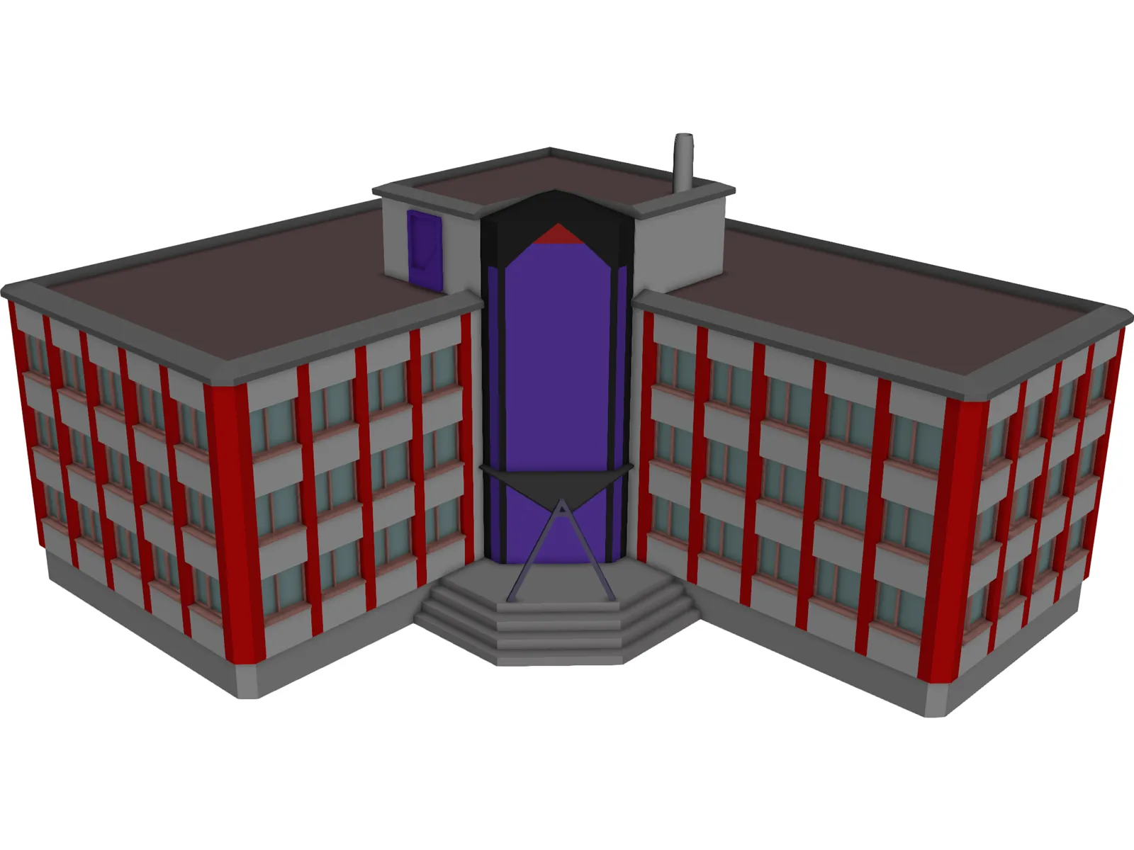 Office Building 3D Model main preview