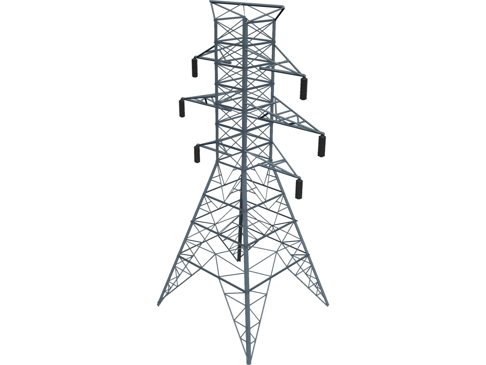 Electrical Tower 3D Model main preview