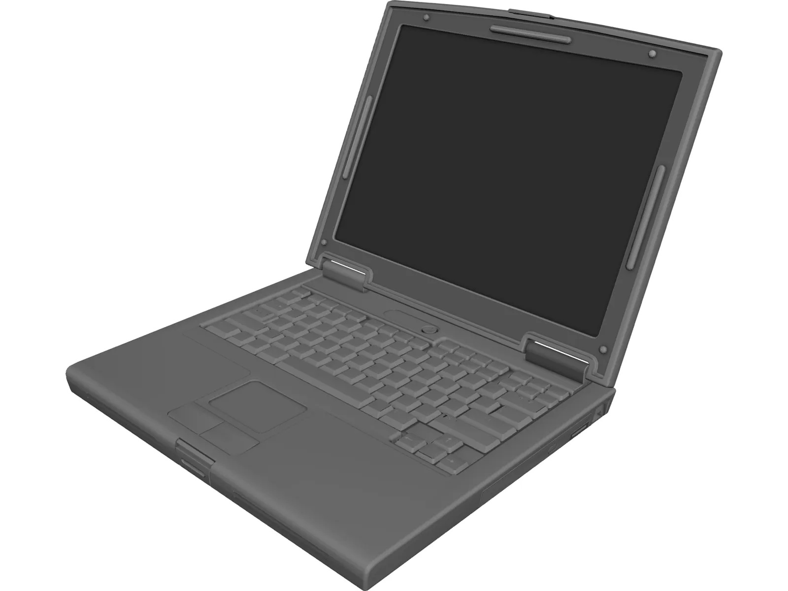 Dell Laptop Computer 3D Model main preview