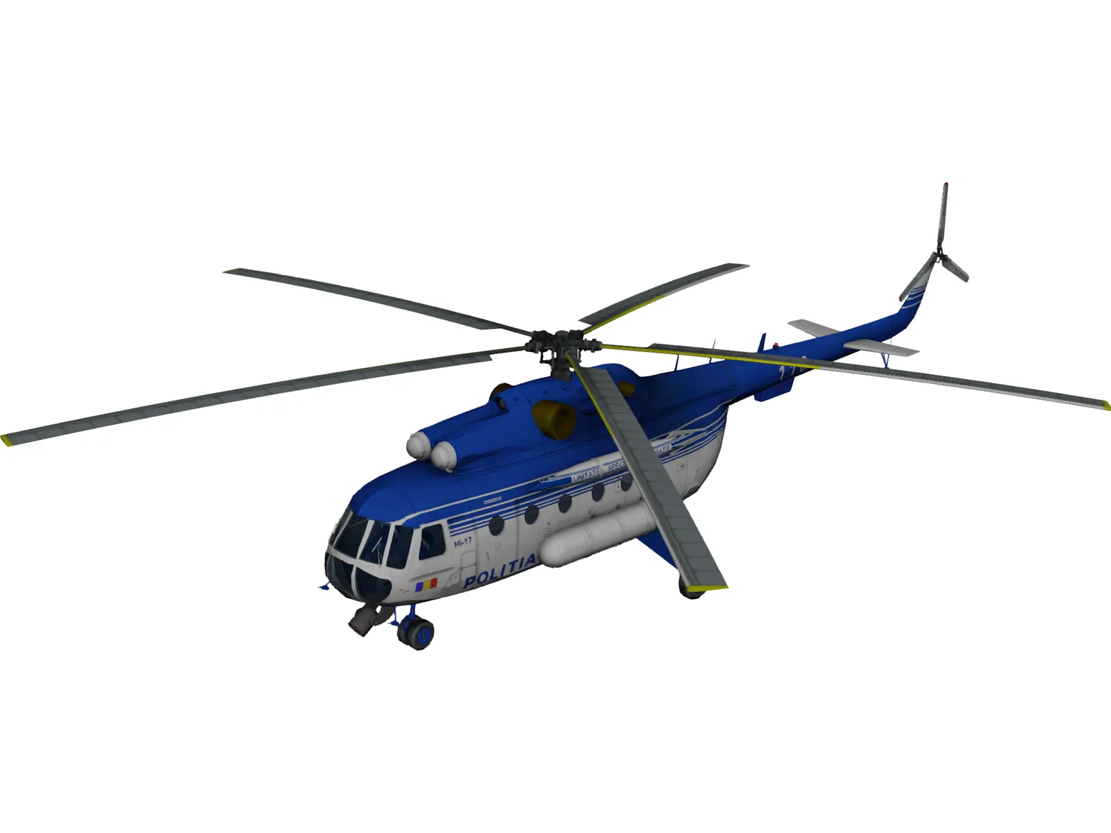 Mil Mi-17 Romanian Police 3D Model main preview