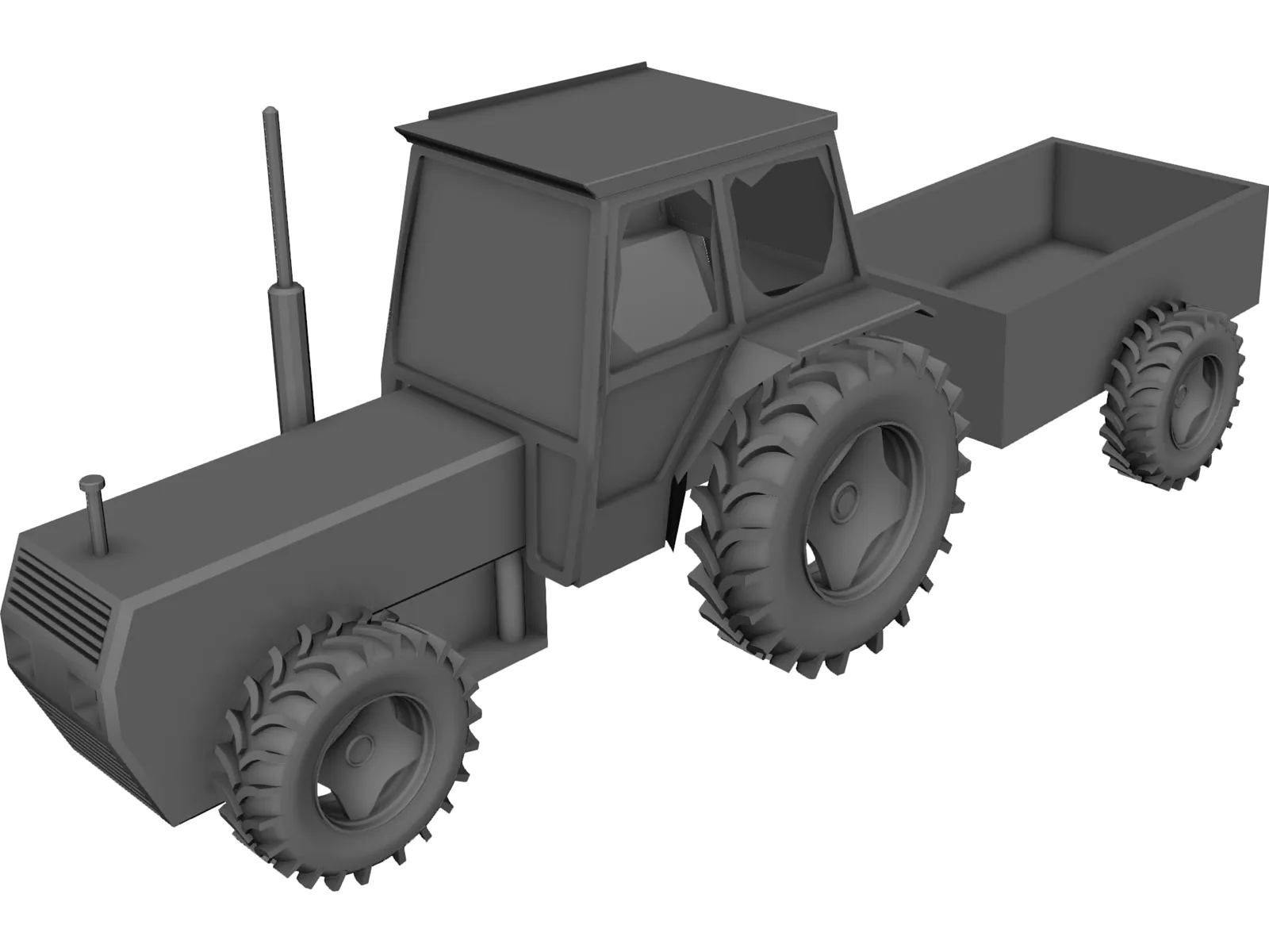 Tractor 3D Model main preview