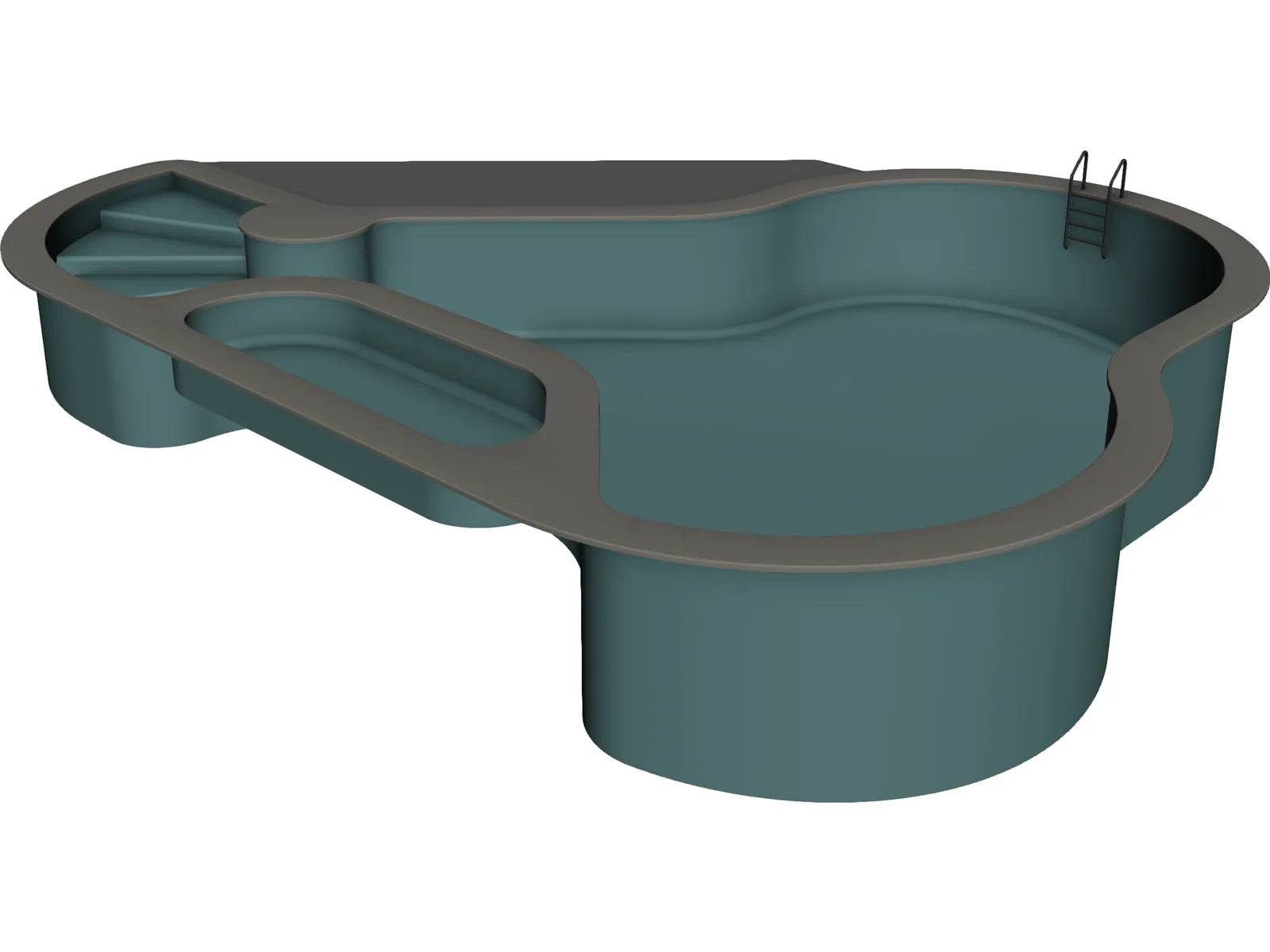 Swimming Pool 3D Model main preview
