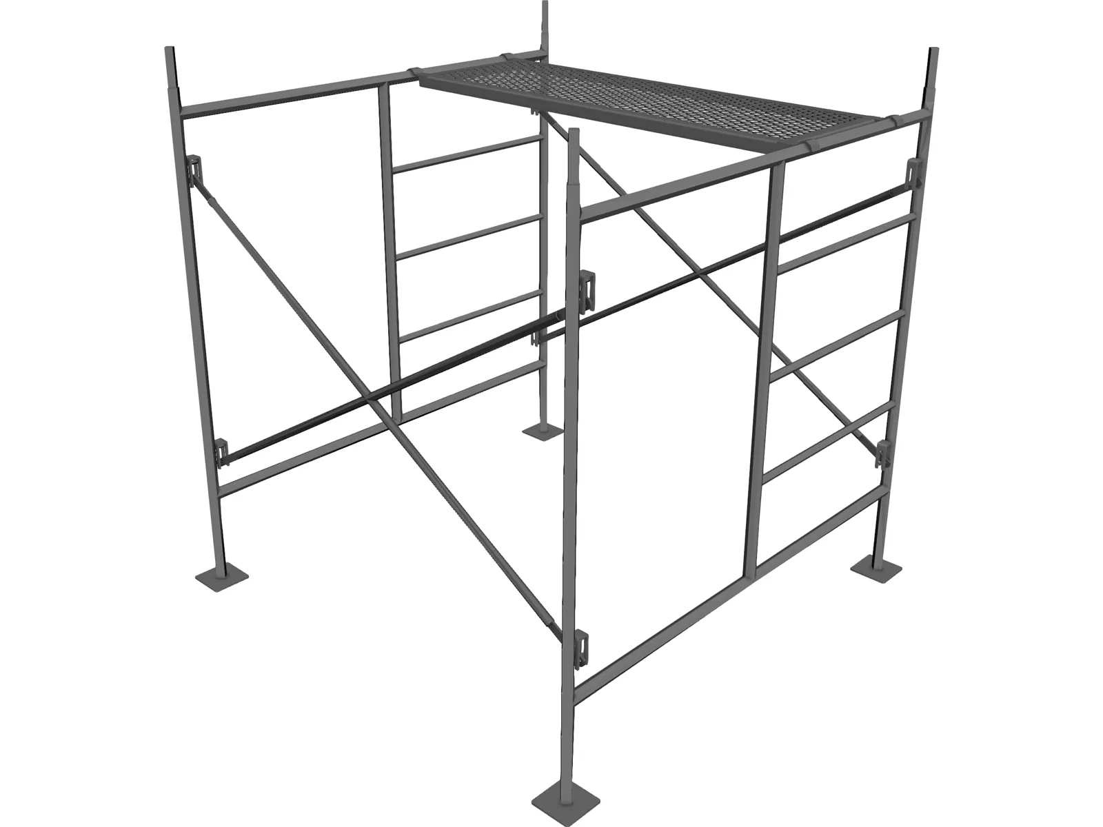 Scaffolding 3D Model main preview
