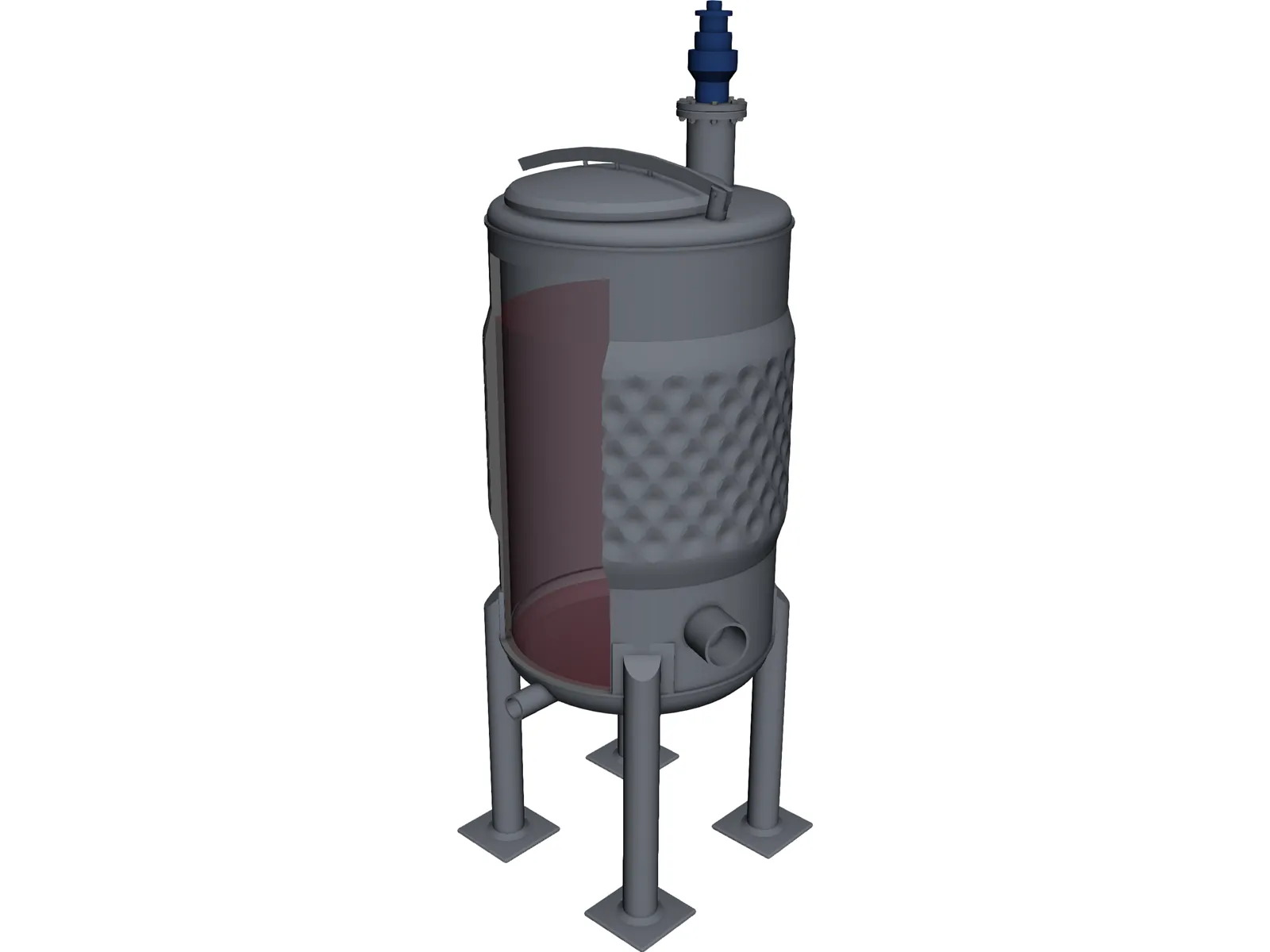 Wine Fermenter 3D Model main preview