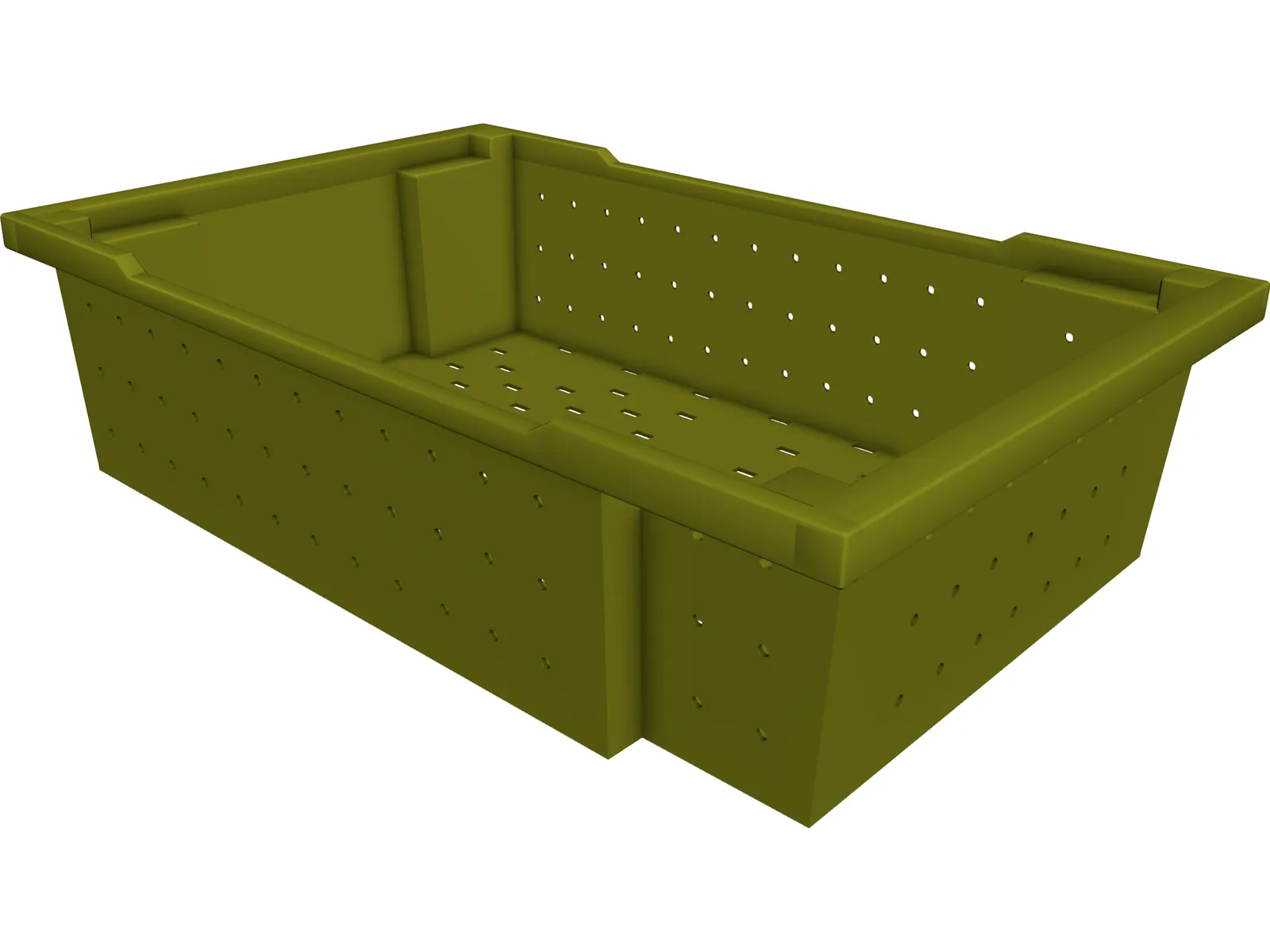 Grape Harvesting Bushel 3D Model main preview