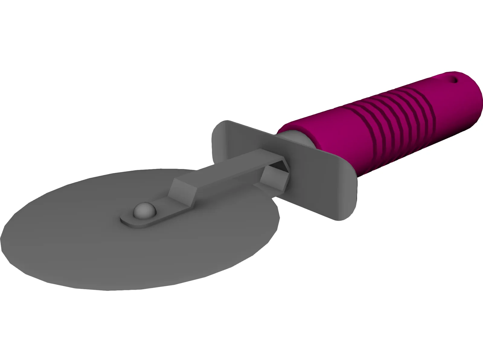 Pizza Cutter 3D Model main preview