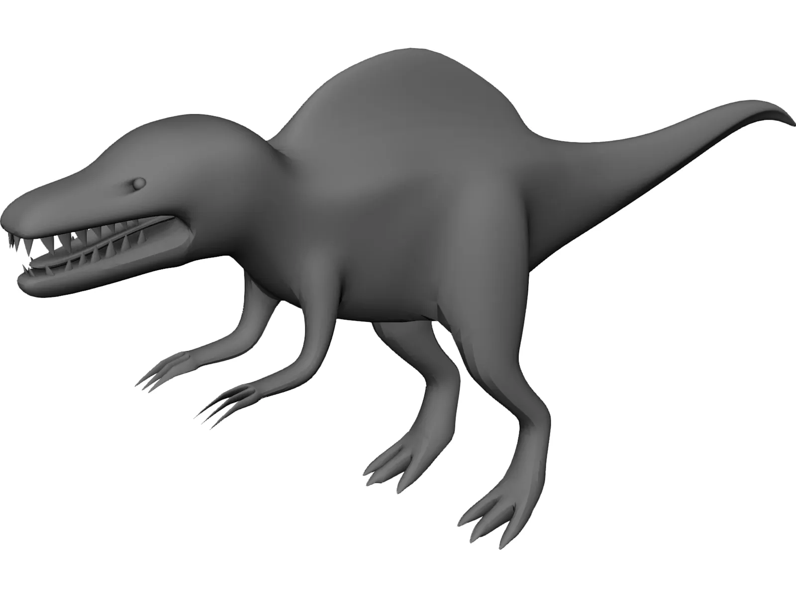 Spinosaurus Toy 3D Model main preview