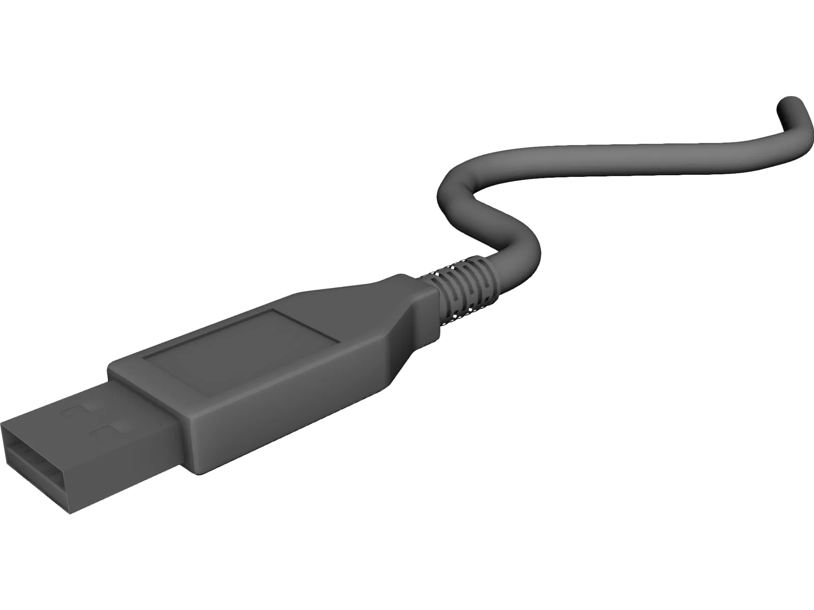 Generic USB Plug 3D Model main preview