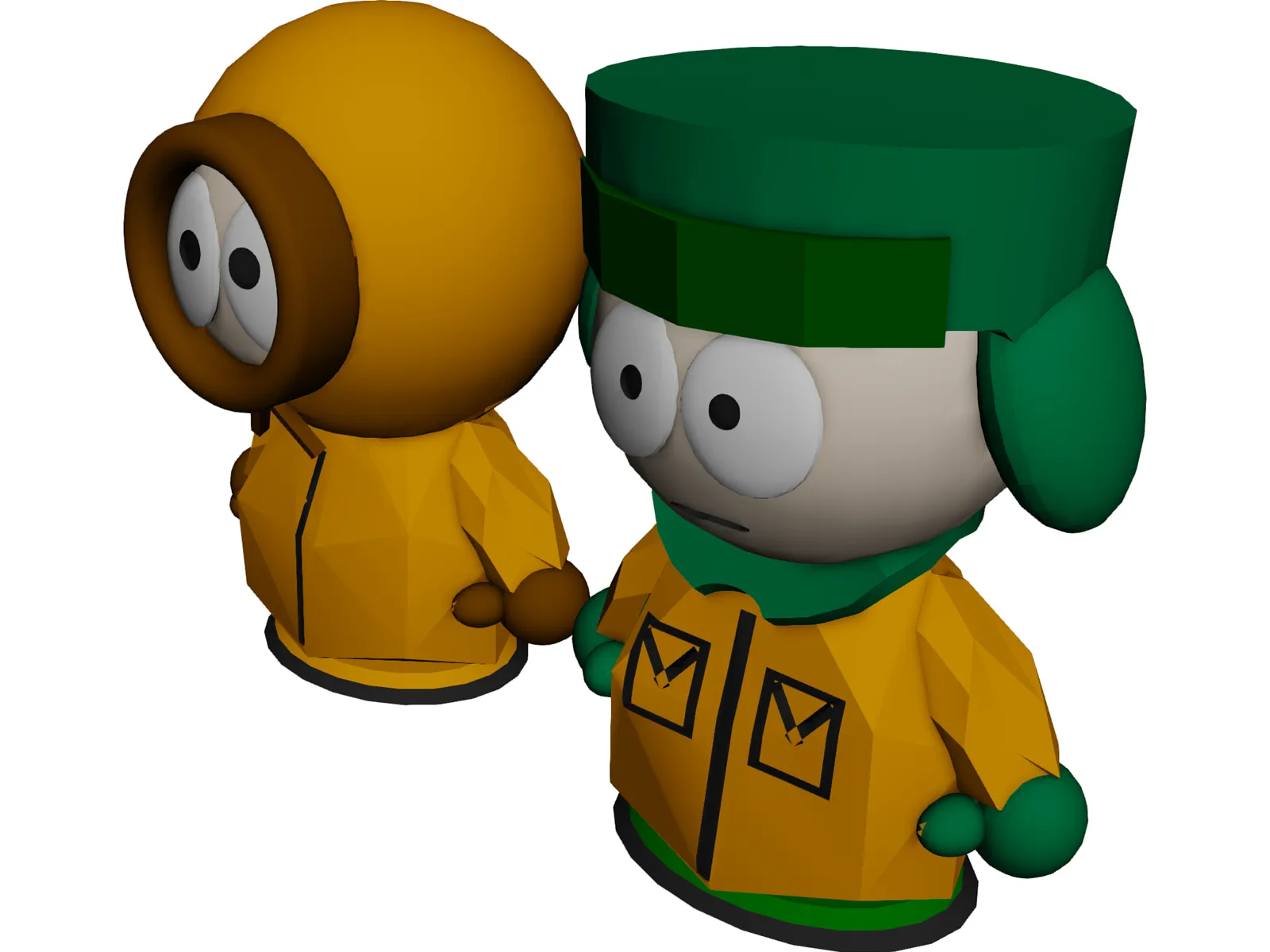 South Park Characters 3D Model main preview