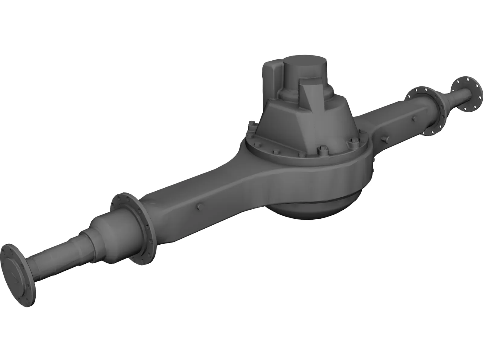 Rear Axle 3D Model main preview