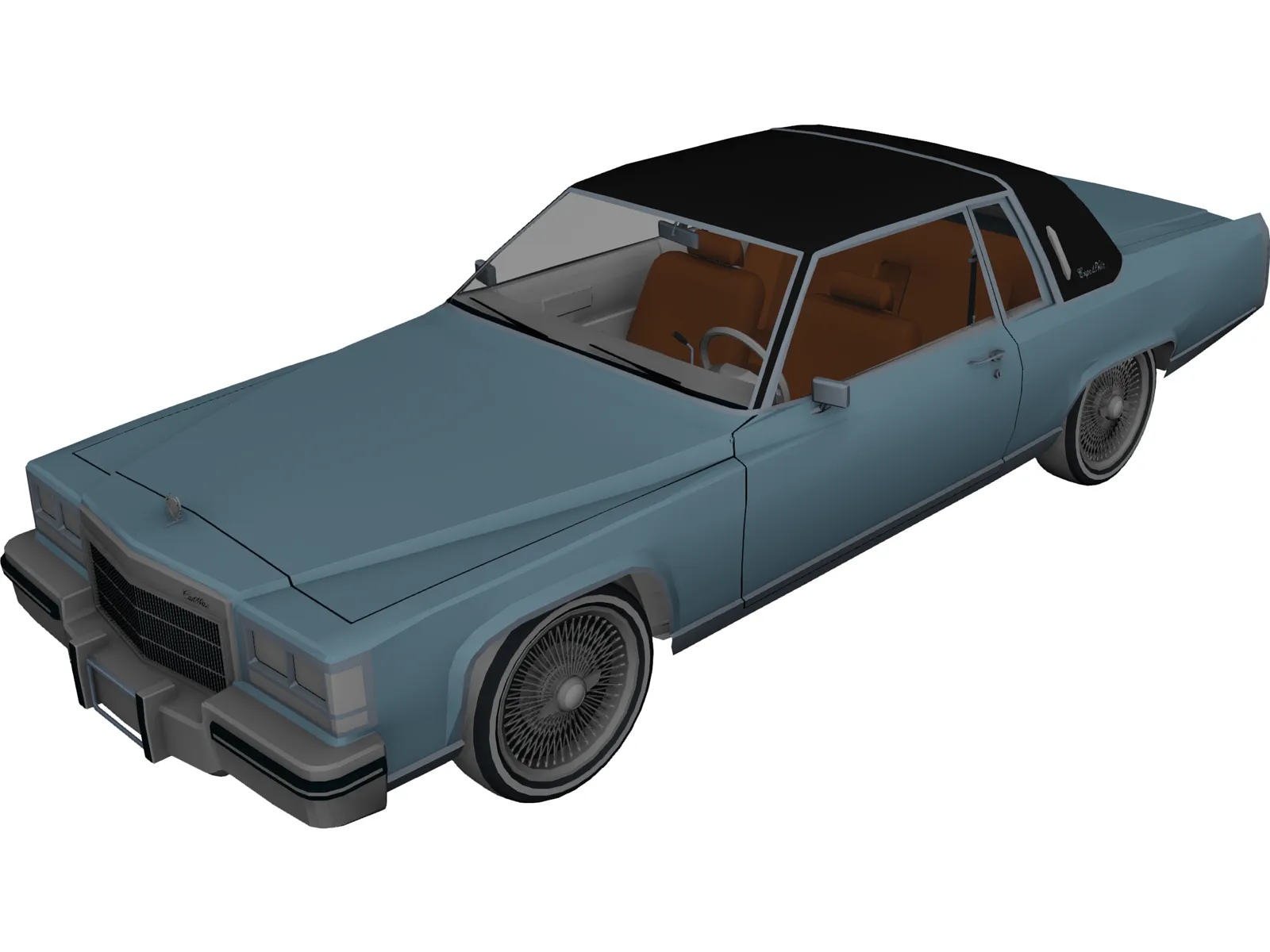 Cadillac DeVille Coupe (1984) 3D Model main preview