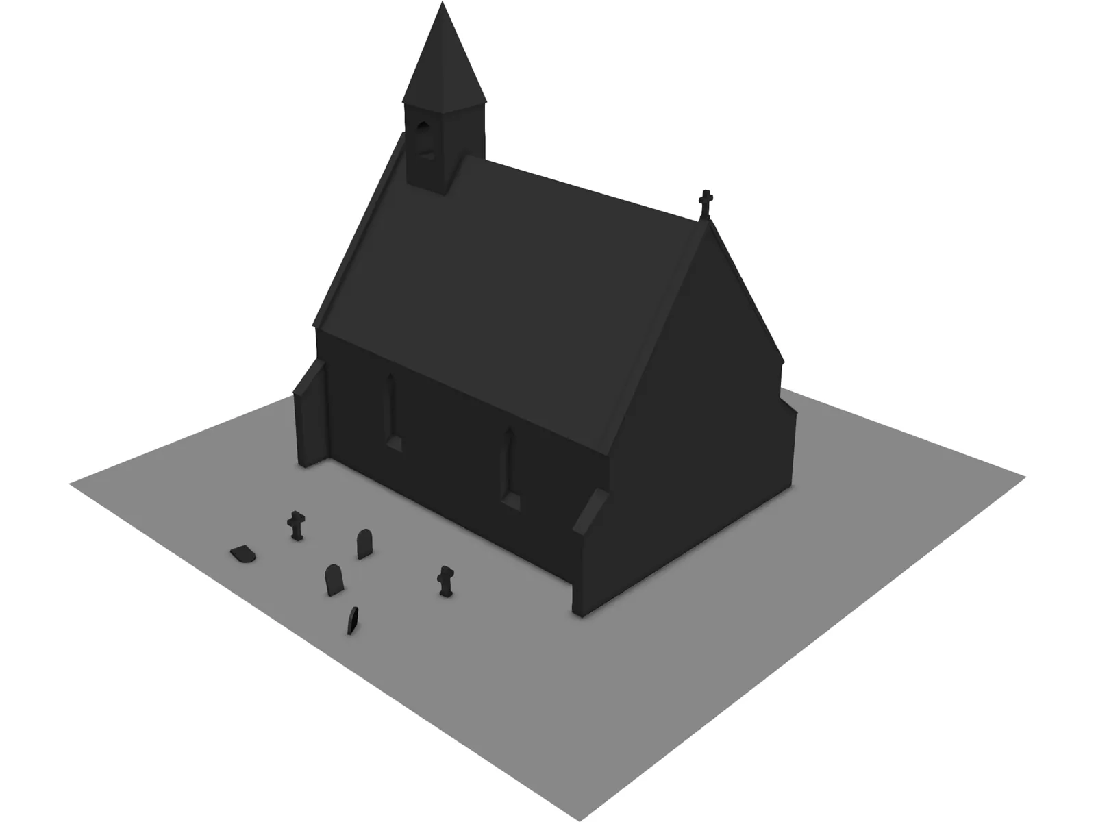 Scotish Chapel 3D Model main preview