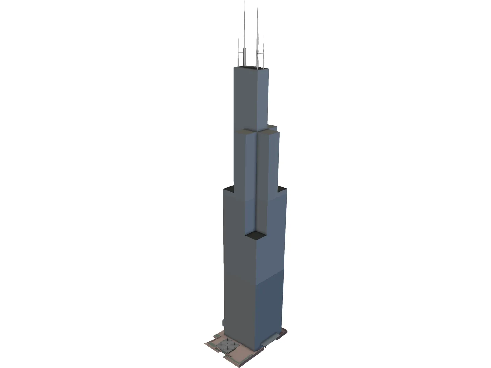 Sears Tower 3D Model main preview
