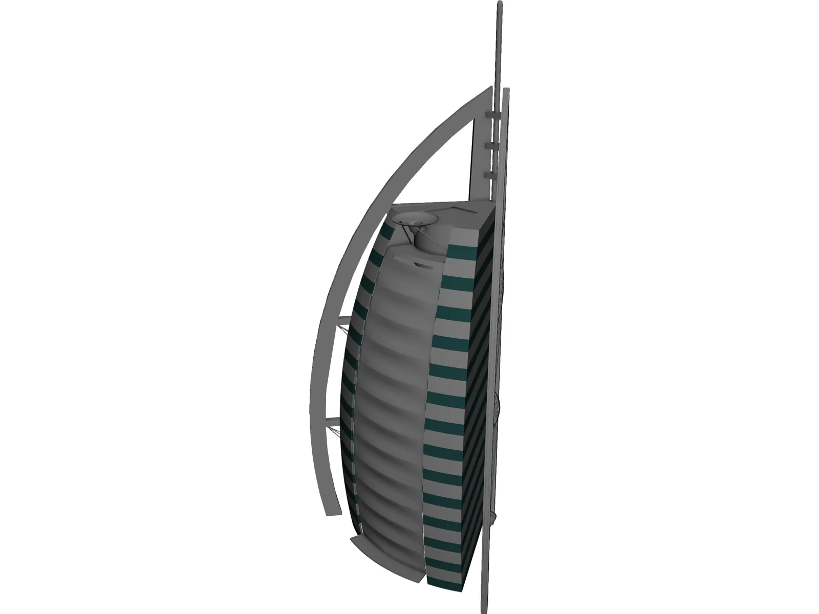 Burj al arab 3D Model main preview