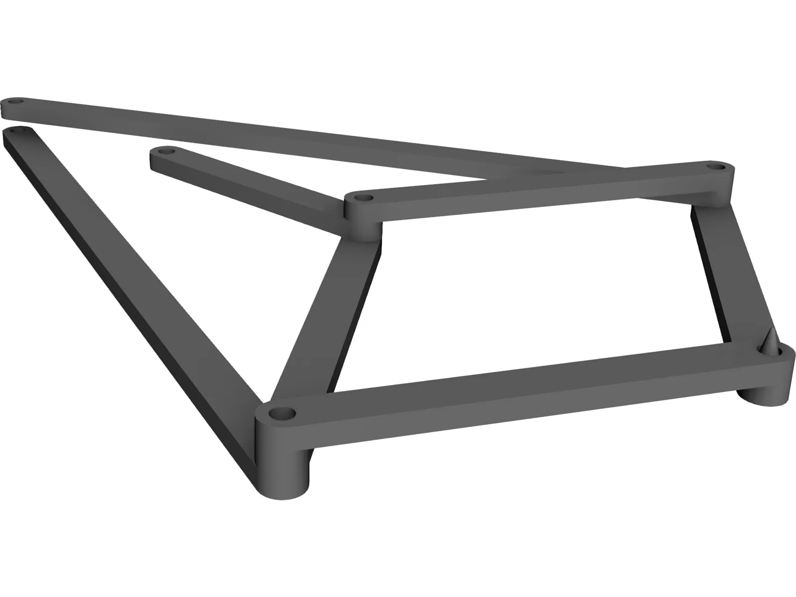 Peaucellier Linkage 3D Model main preview