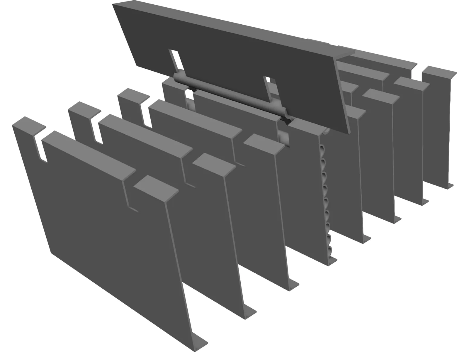 Pipe Rack Mechanism 3D Model main preview