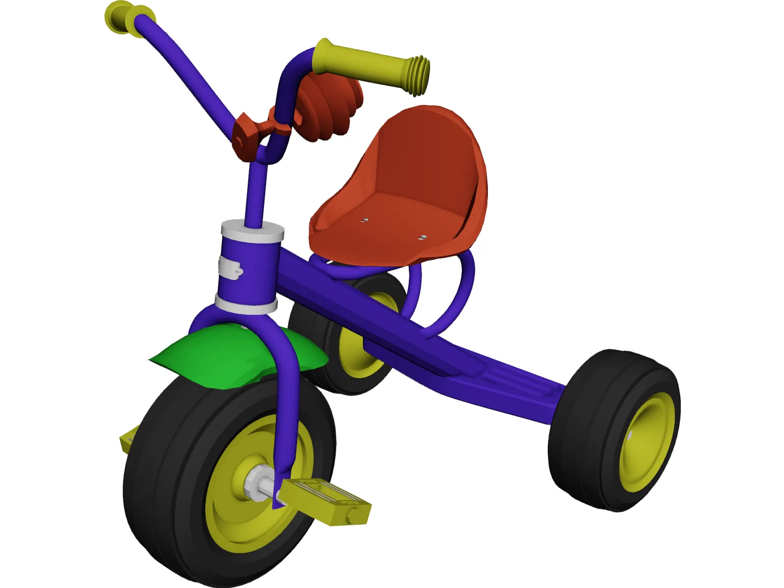Childs Bike 3D Model main preview