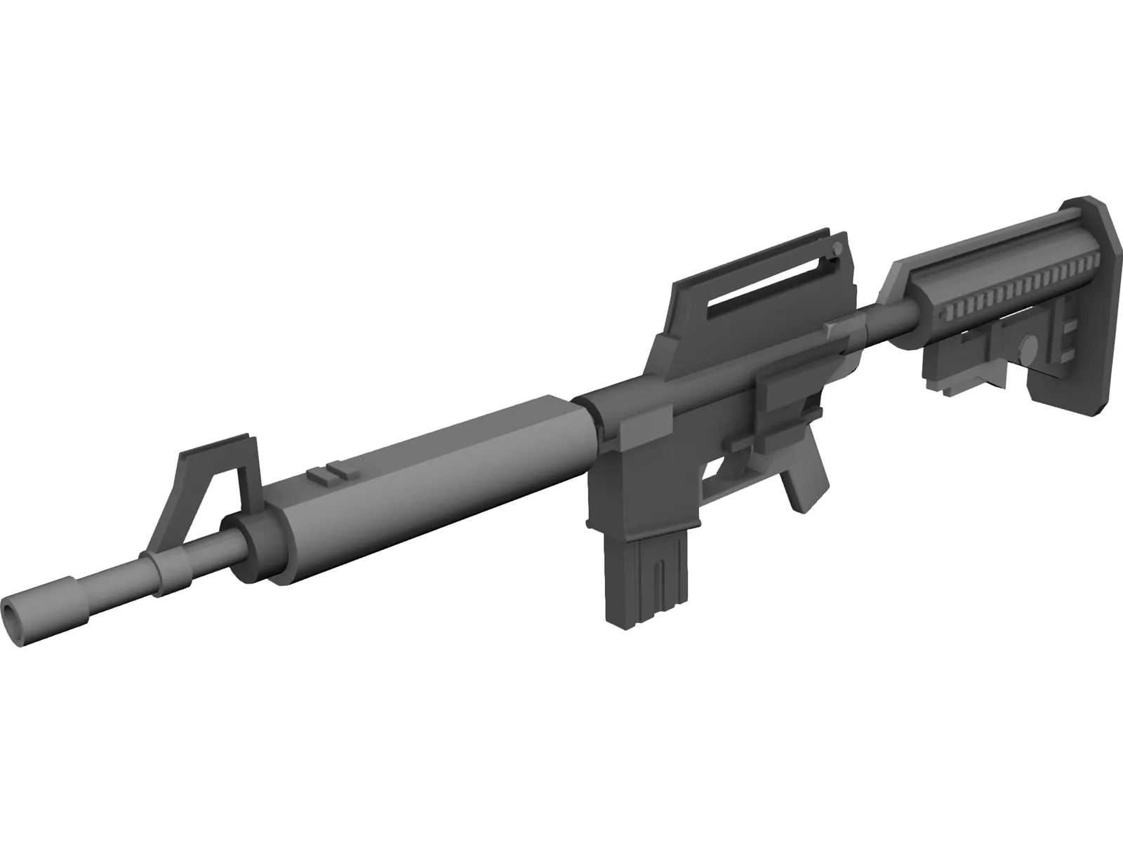 M4A1 3D Model main preview