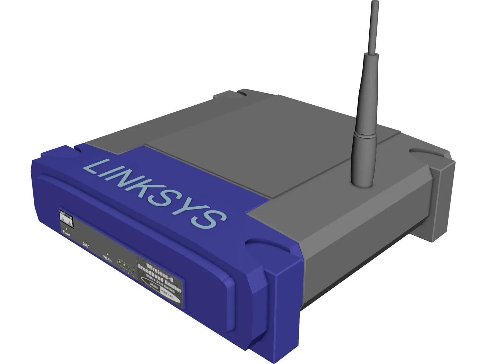 Linksys WRT54G 3D Model main preview