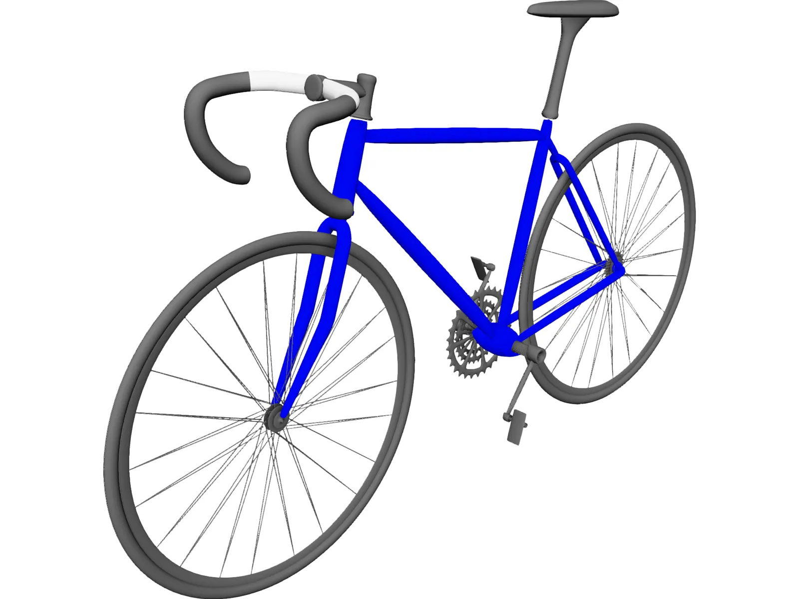 Bike Road 3D Model main preview