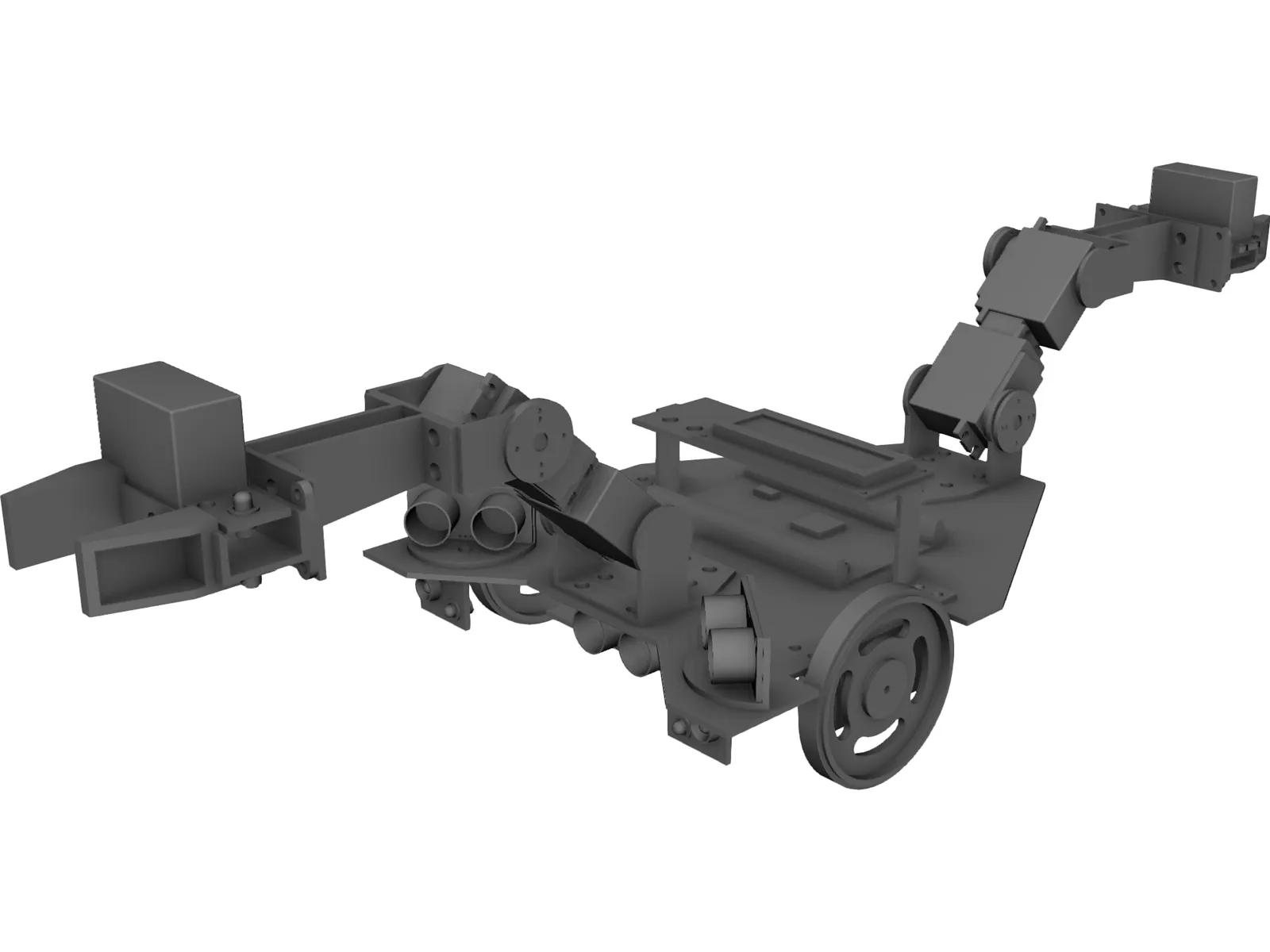 Robot - Autonomous Construction Vehicle 3D Model main preview