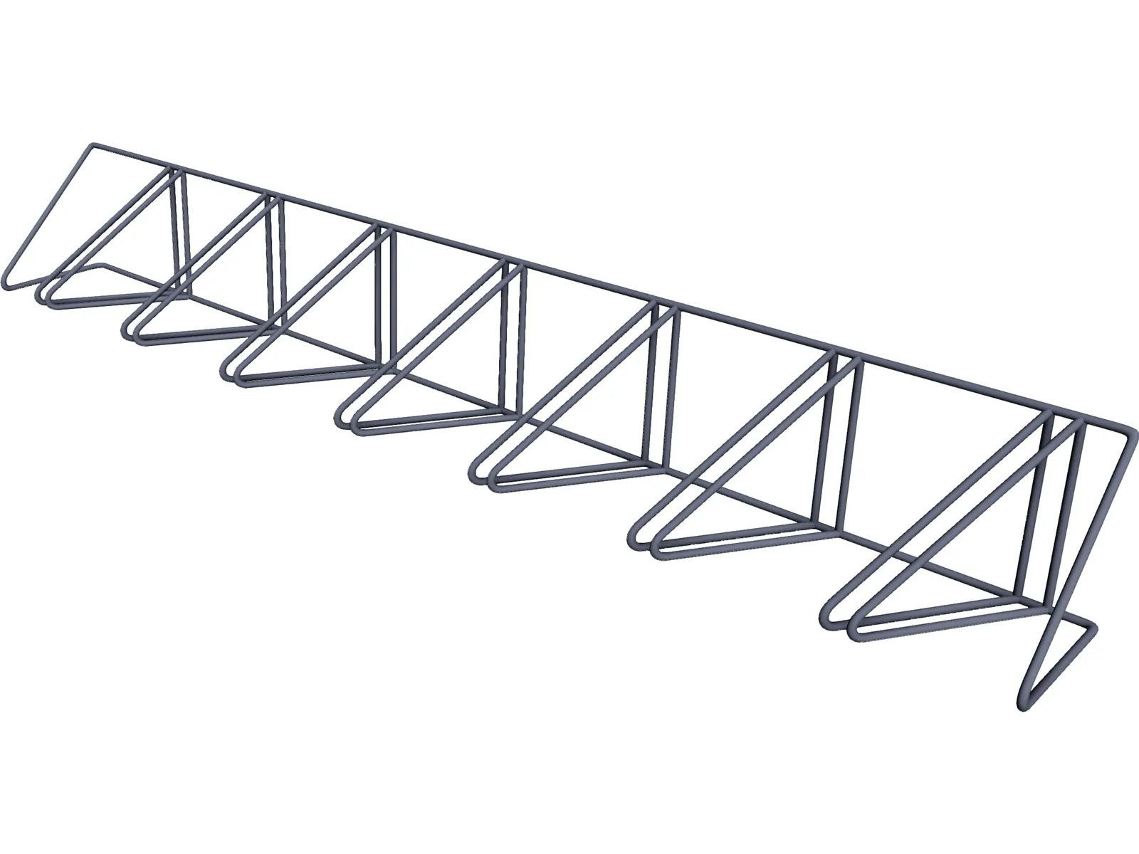 Bike Rack 3D Model main preview