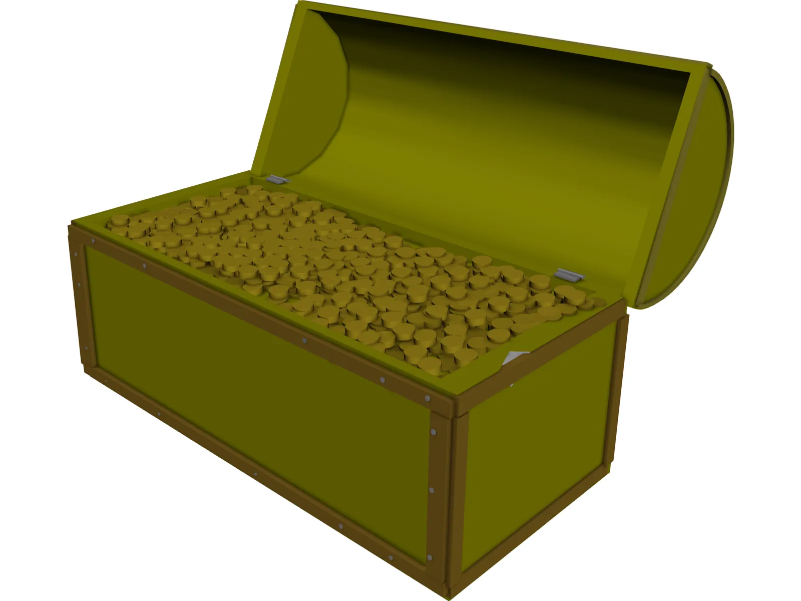 Treasure Chest 3D Model main preview
