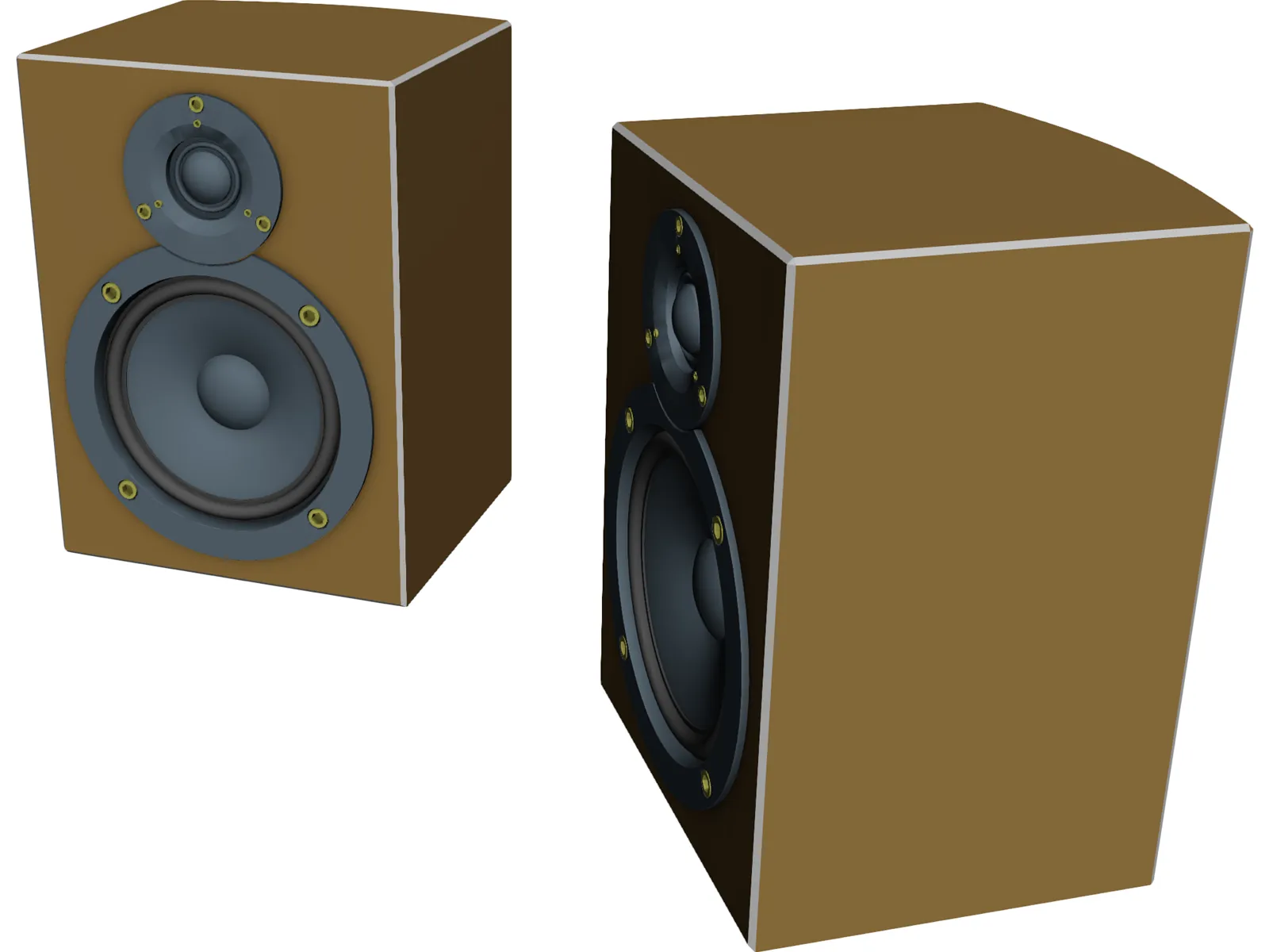 Speakers 3D Model main preview