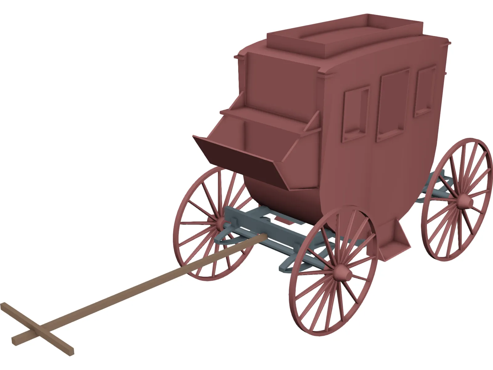 Stagecoach 3D Model main preview