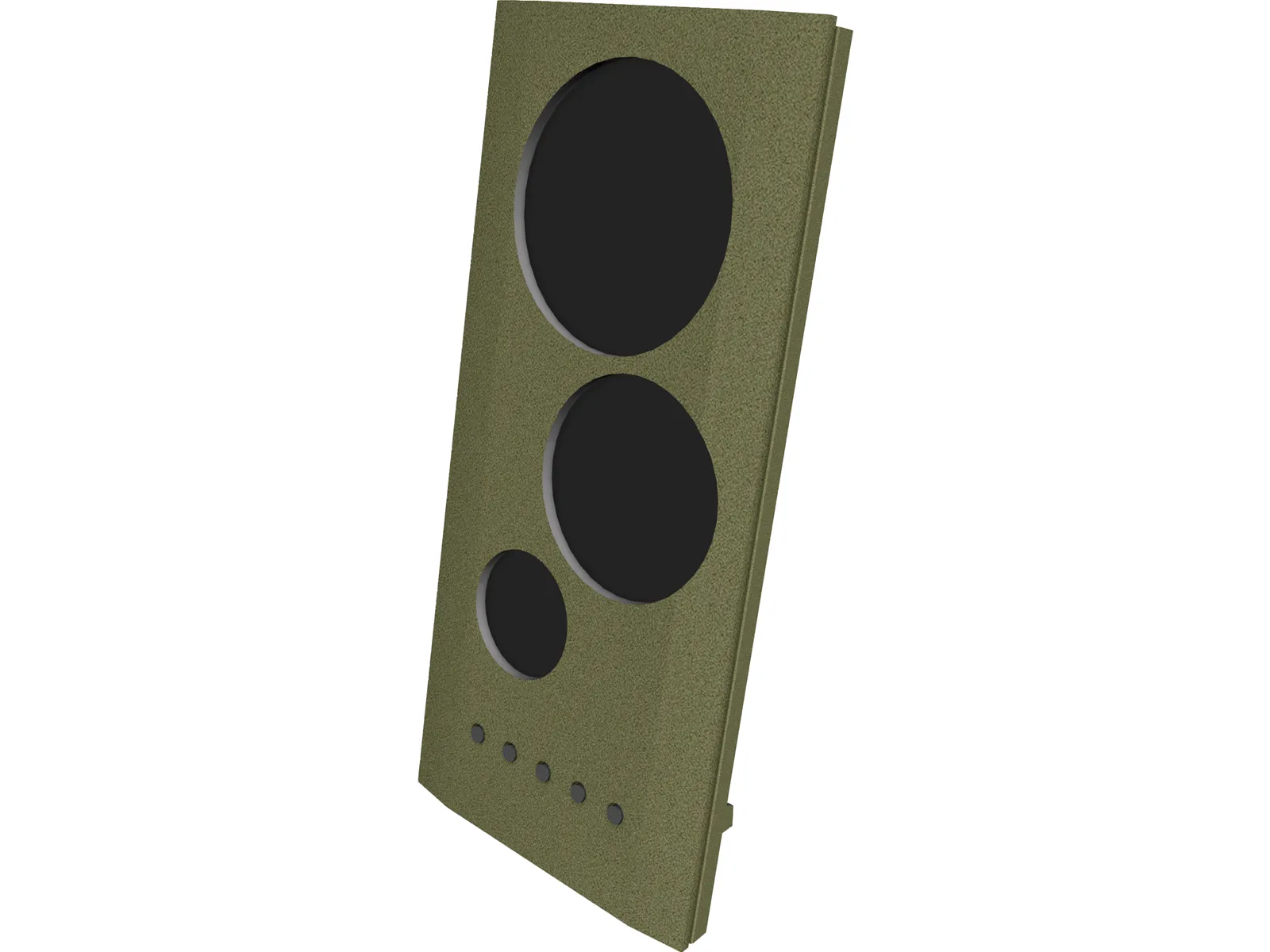 Digital Clock with Temperature and Date 3D Model main preview