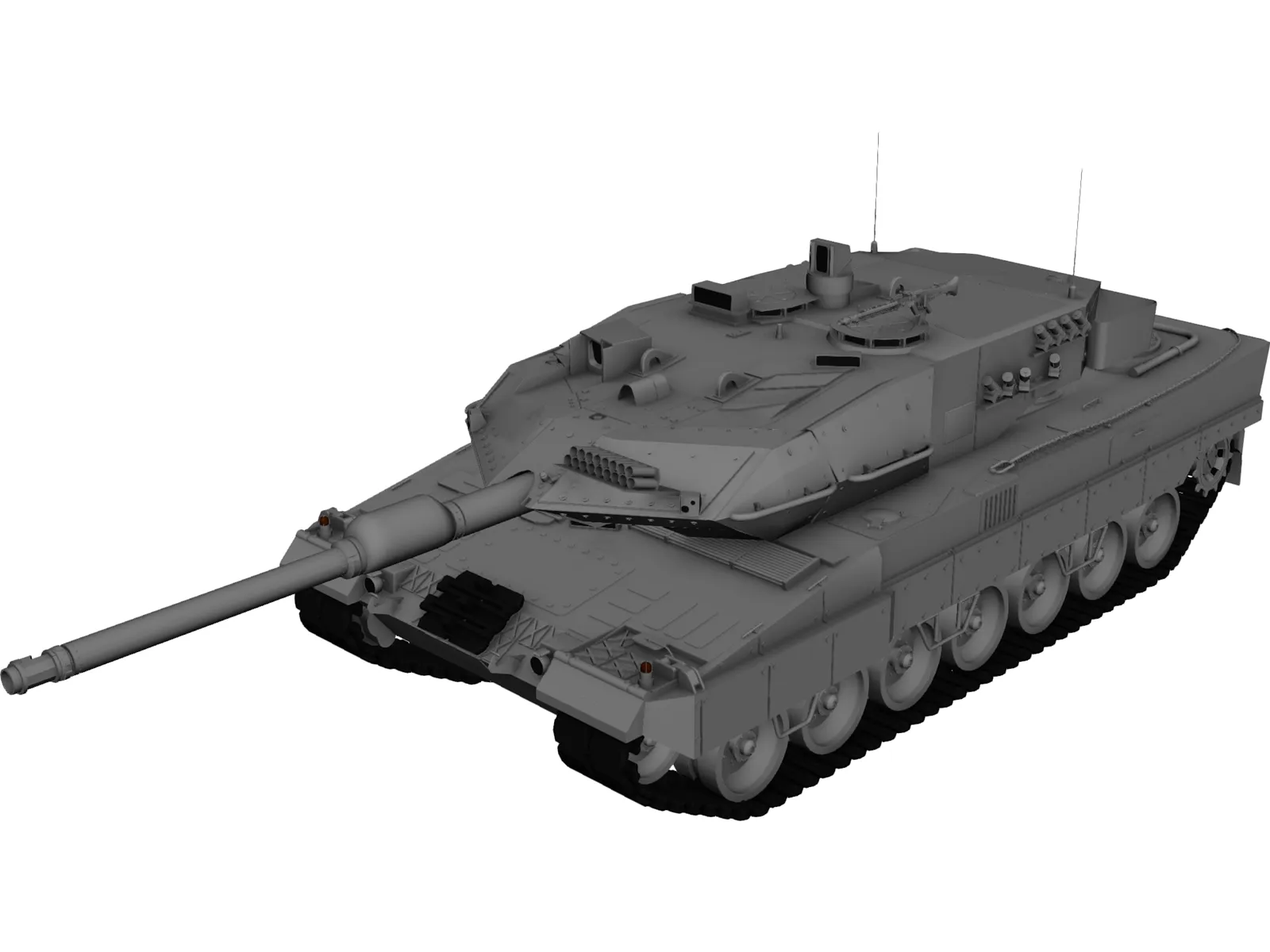 Leopard 2A6 3D Model main preview