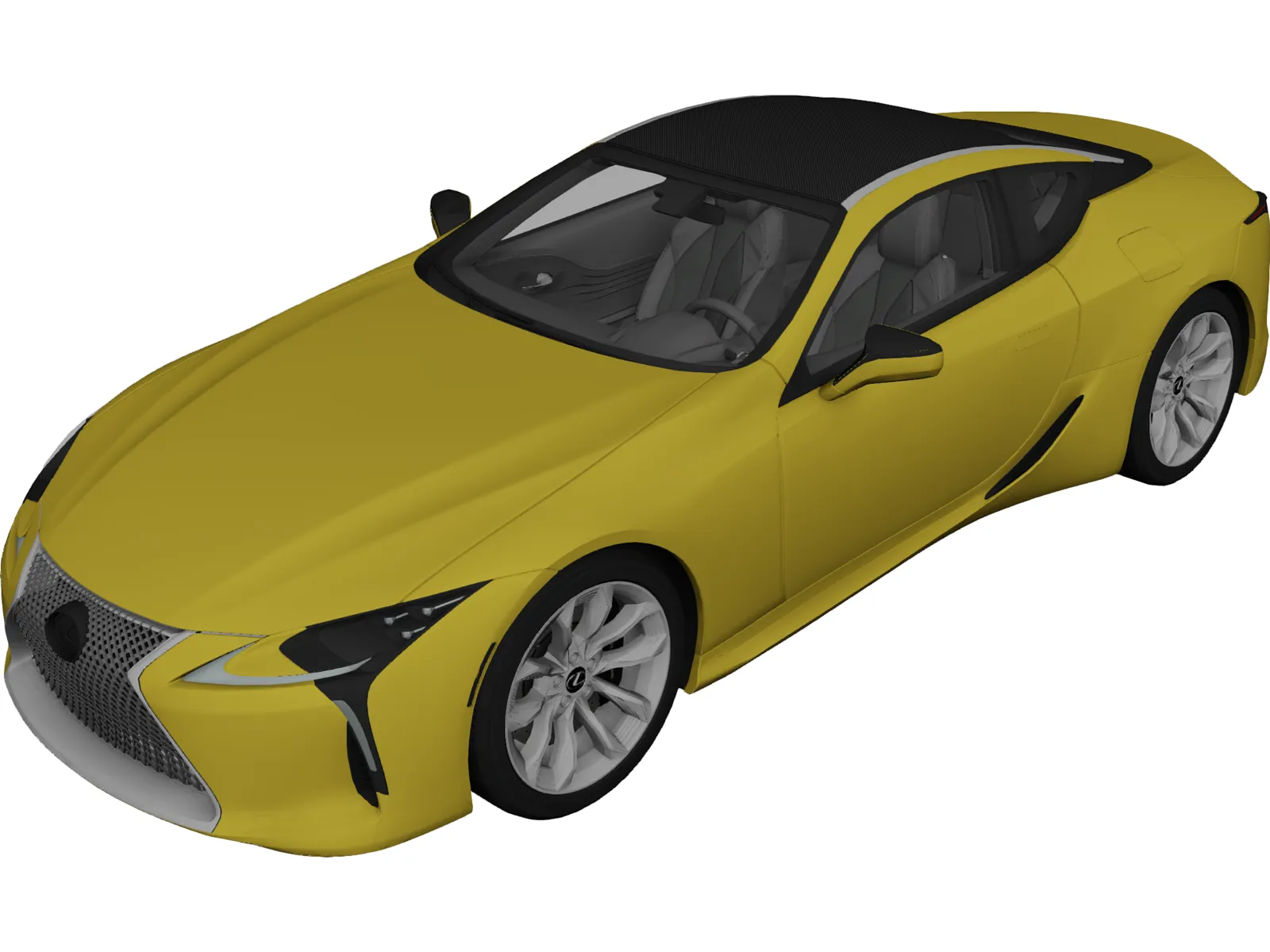 Lexus LC 500 (2017) 3D Model main preview