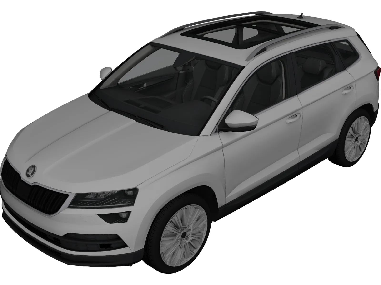 Skoda Karoq (2018) 3D Model main preview