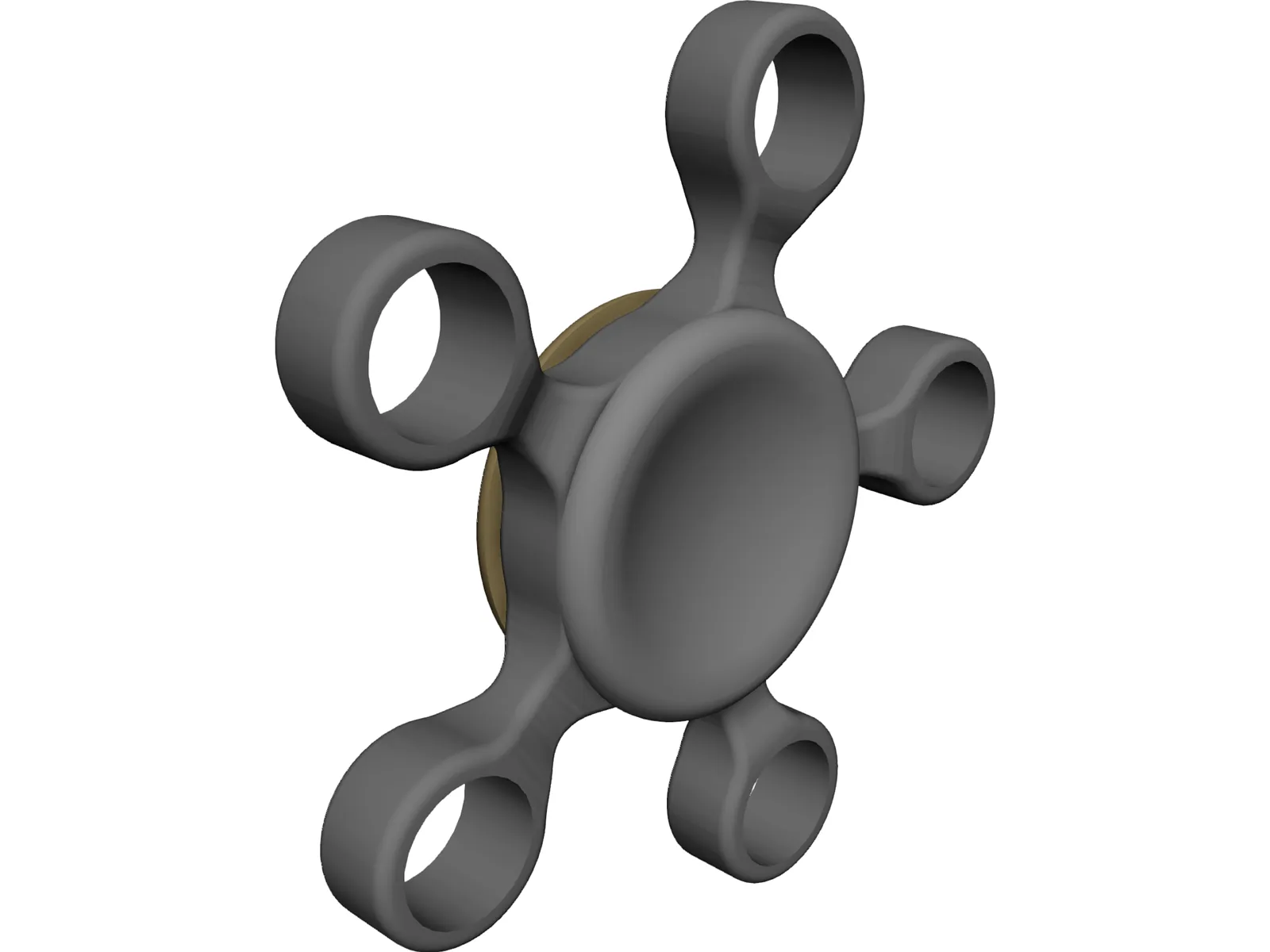 Fidget Spinner 3D Model main preview