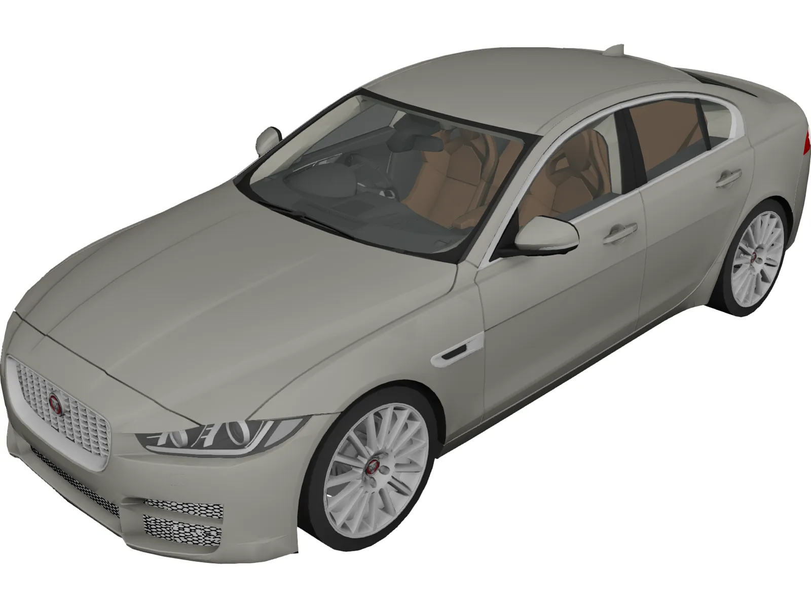 Jaguar XE Portfolio (2018) 3D Model main preview