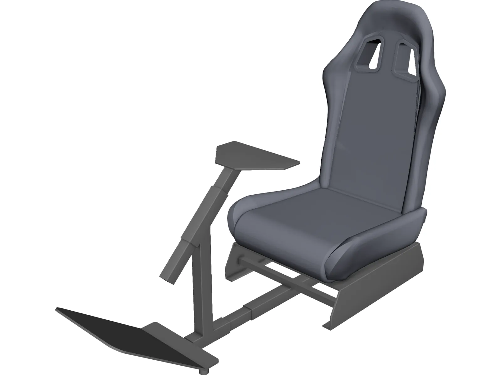 Simracing Cockpit 3D Model main preview