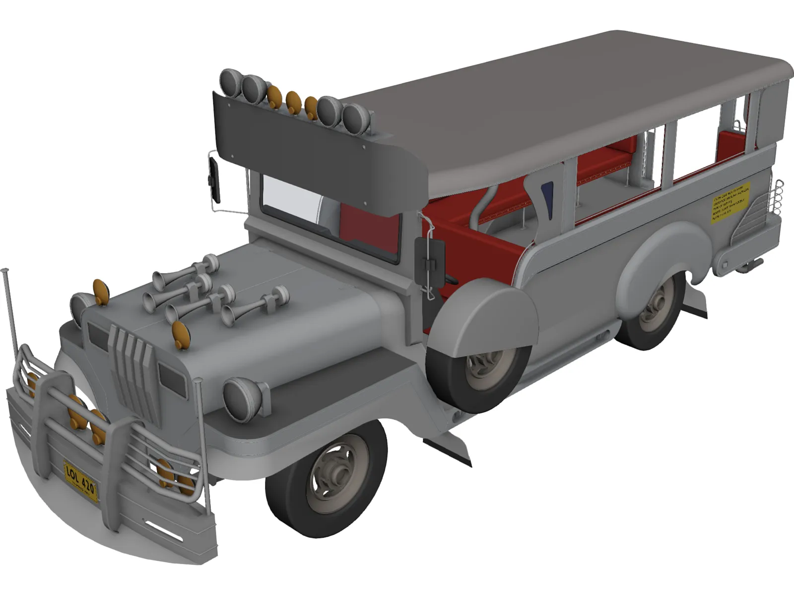 Jeep Philippines 3D Model main preview
