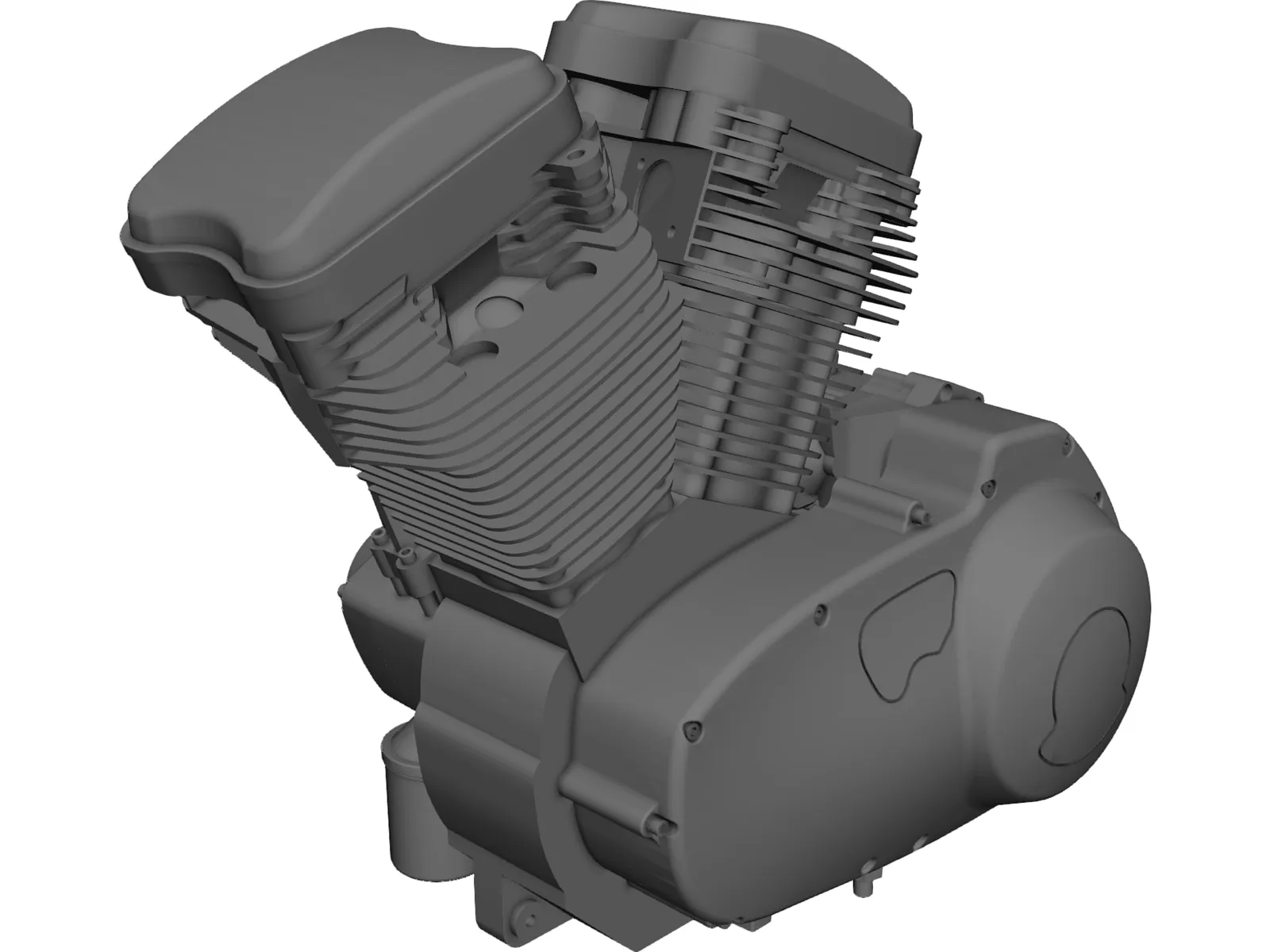 Buell XB9R Engine 3D Model main preview