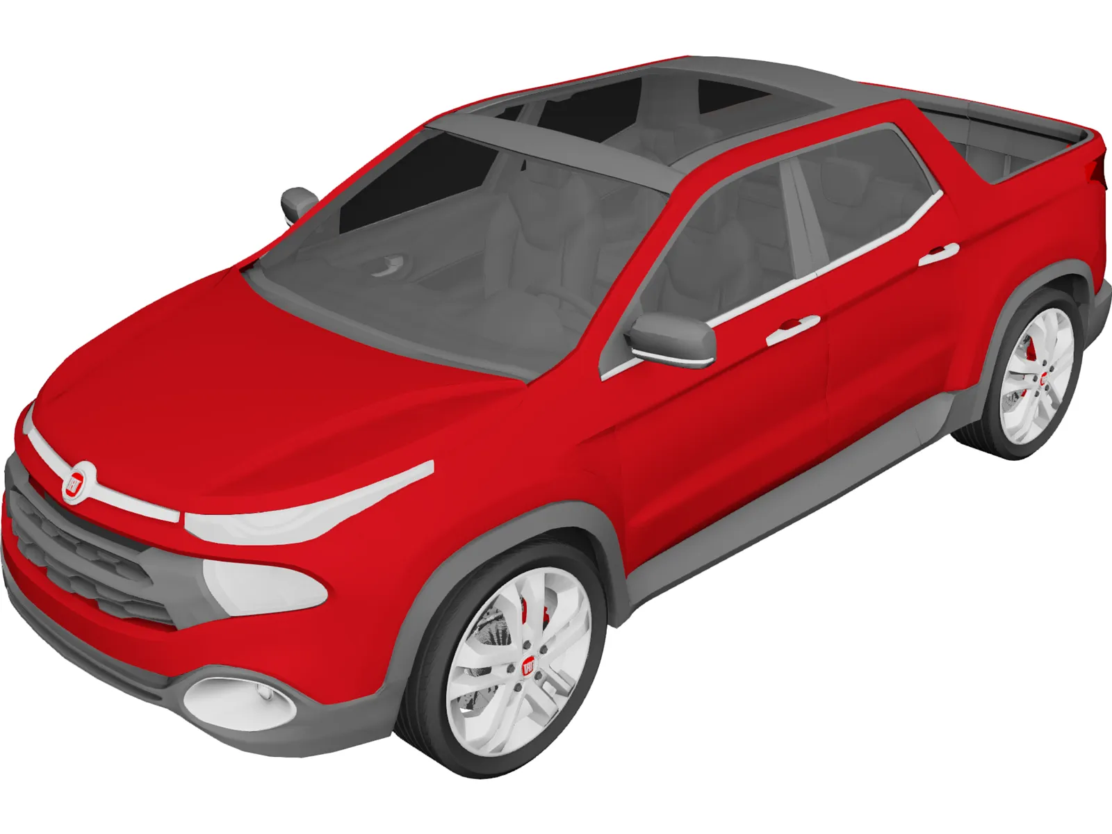 Fiat Toro 3D Model main preview