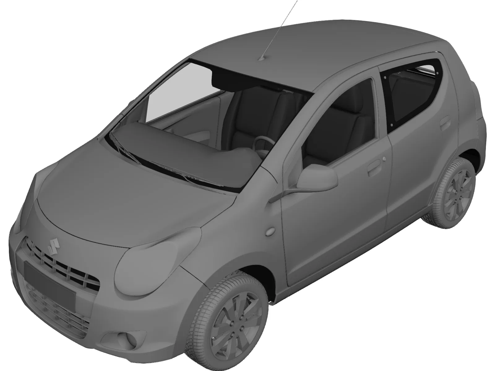 Suzuki Alto A-Star (2009) 3D Model main preview