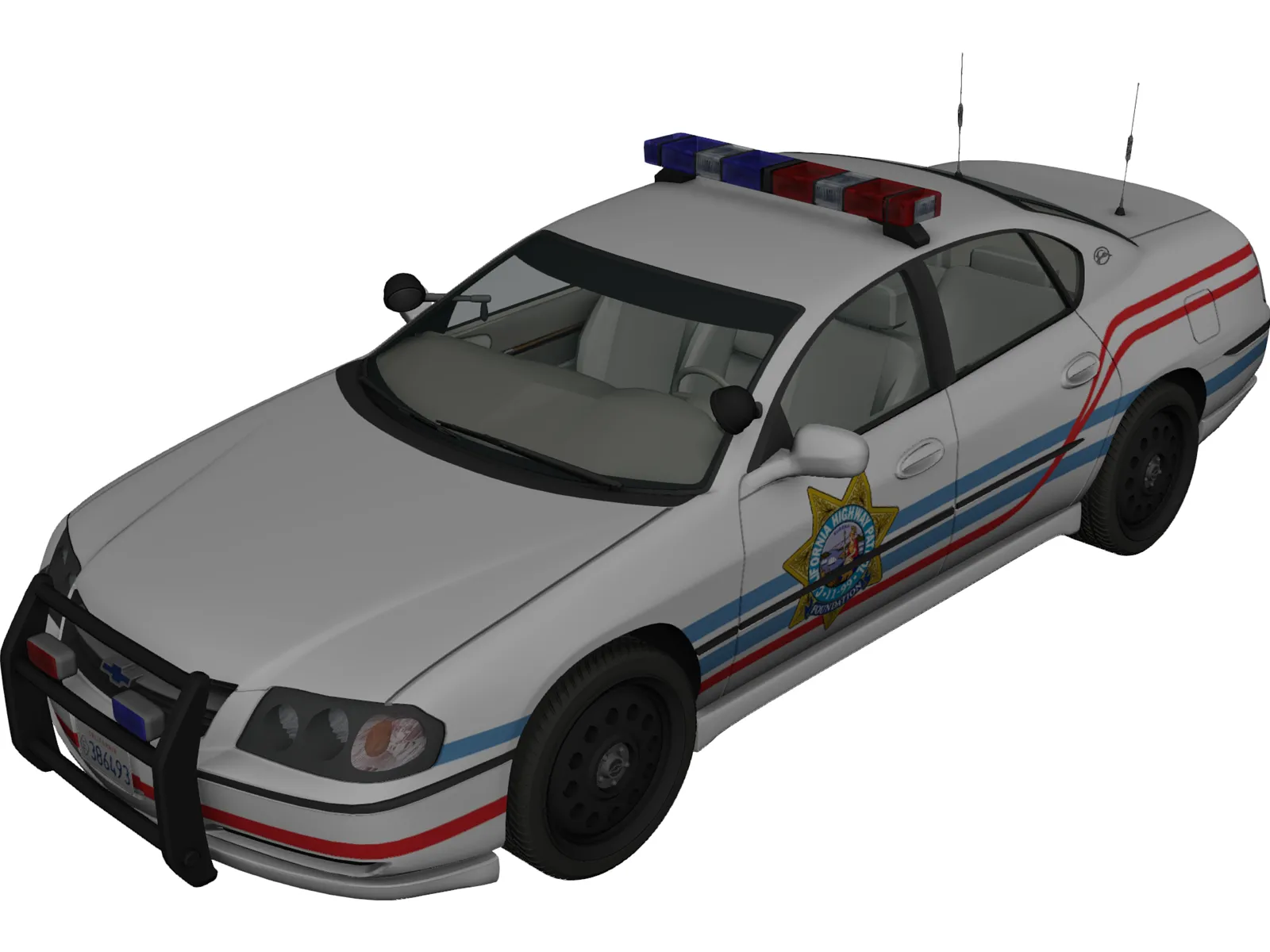 Chevrolet Impala Highway Patrol 3D Model main preview