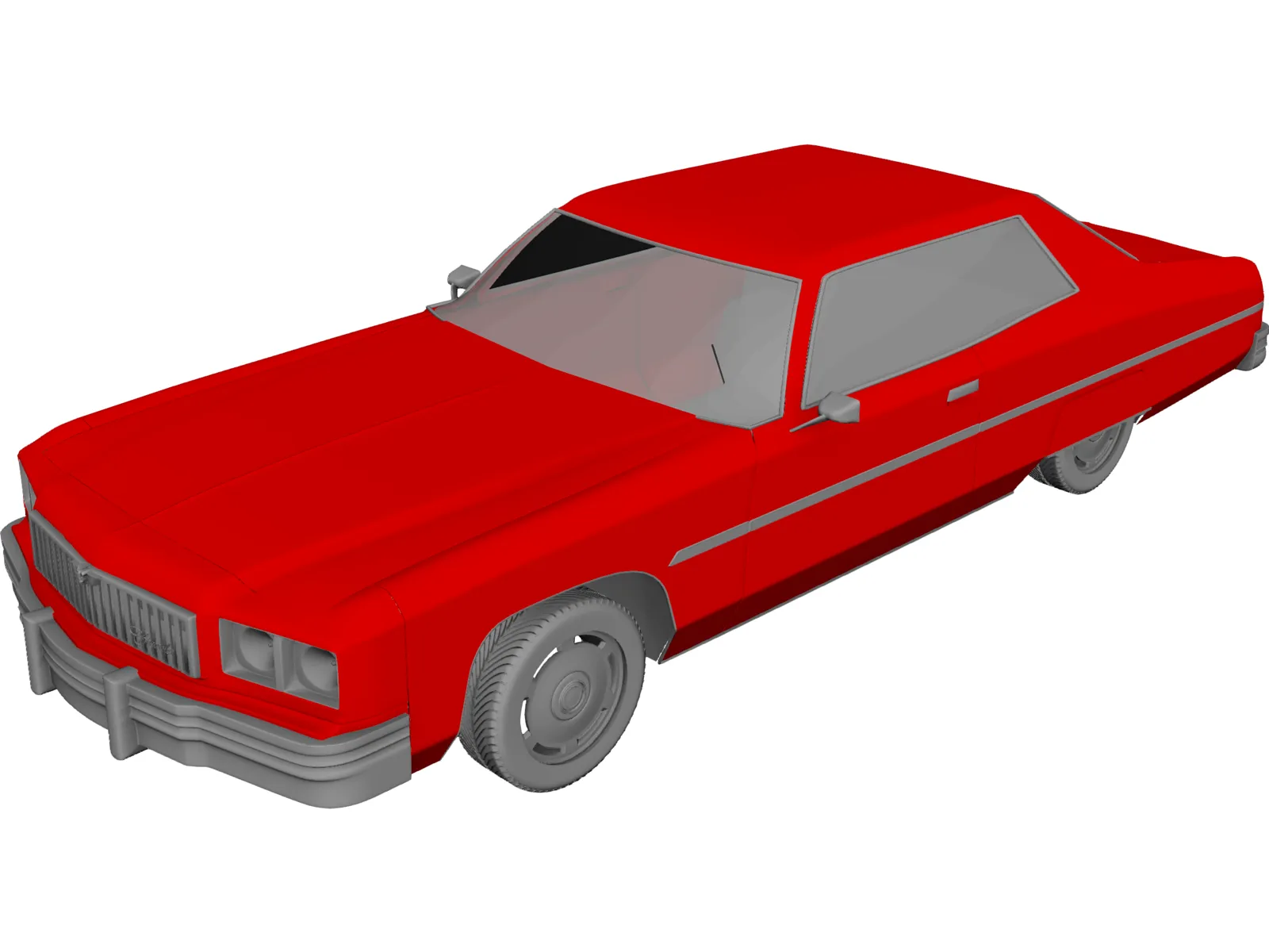 Chevrolet Caprice (1975) 3D Model main preview