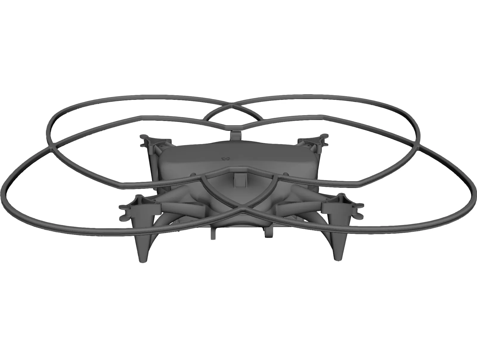 Quadrocopter Body 3D Model main preview