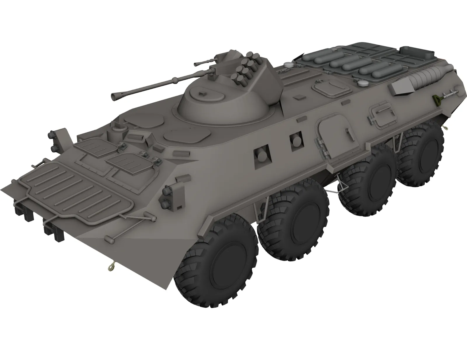 BTR-80 Armored Personnel Carrier 3D Model main preview