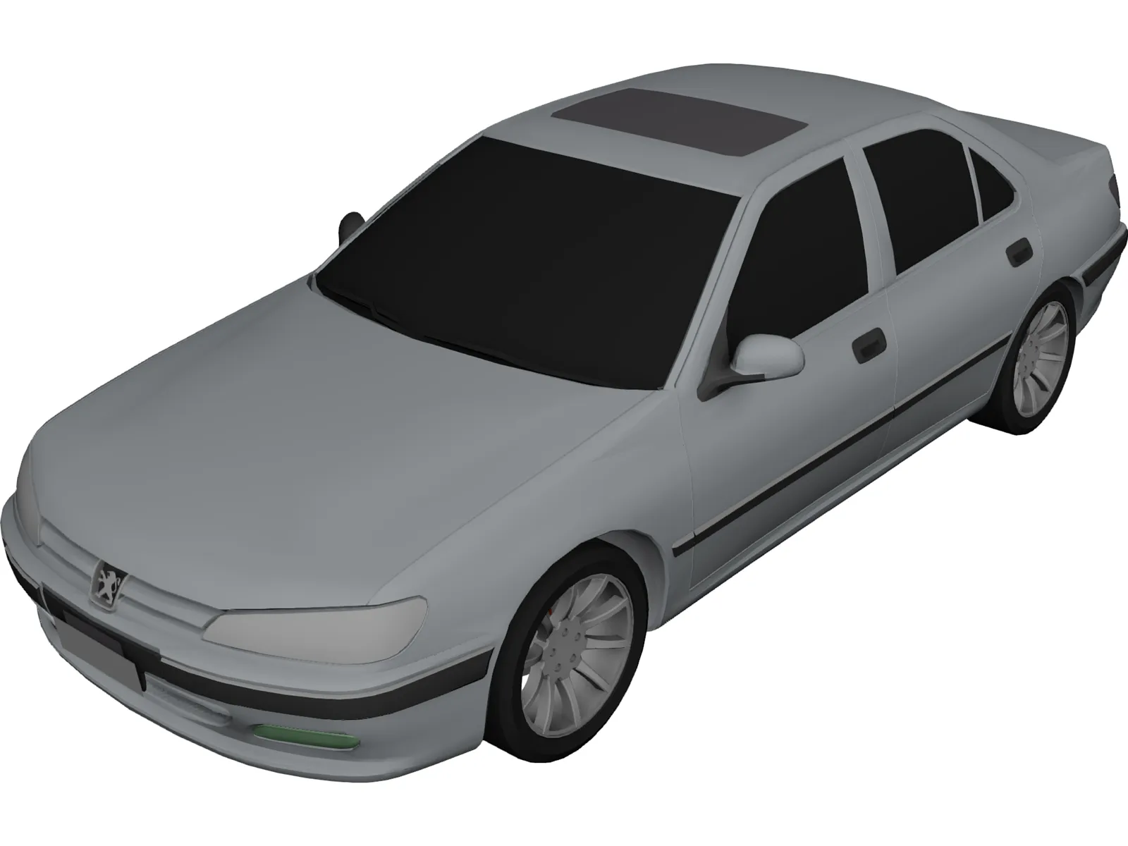 Peugeot 406 3D Model main preview